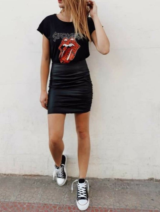 MINI FALDA LATEX