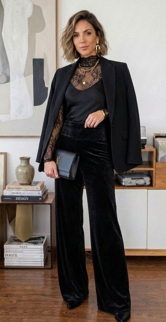PALAZZO TERCIOPELO NEGRO