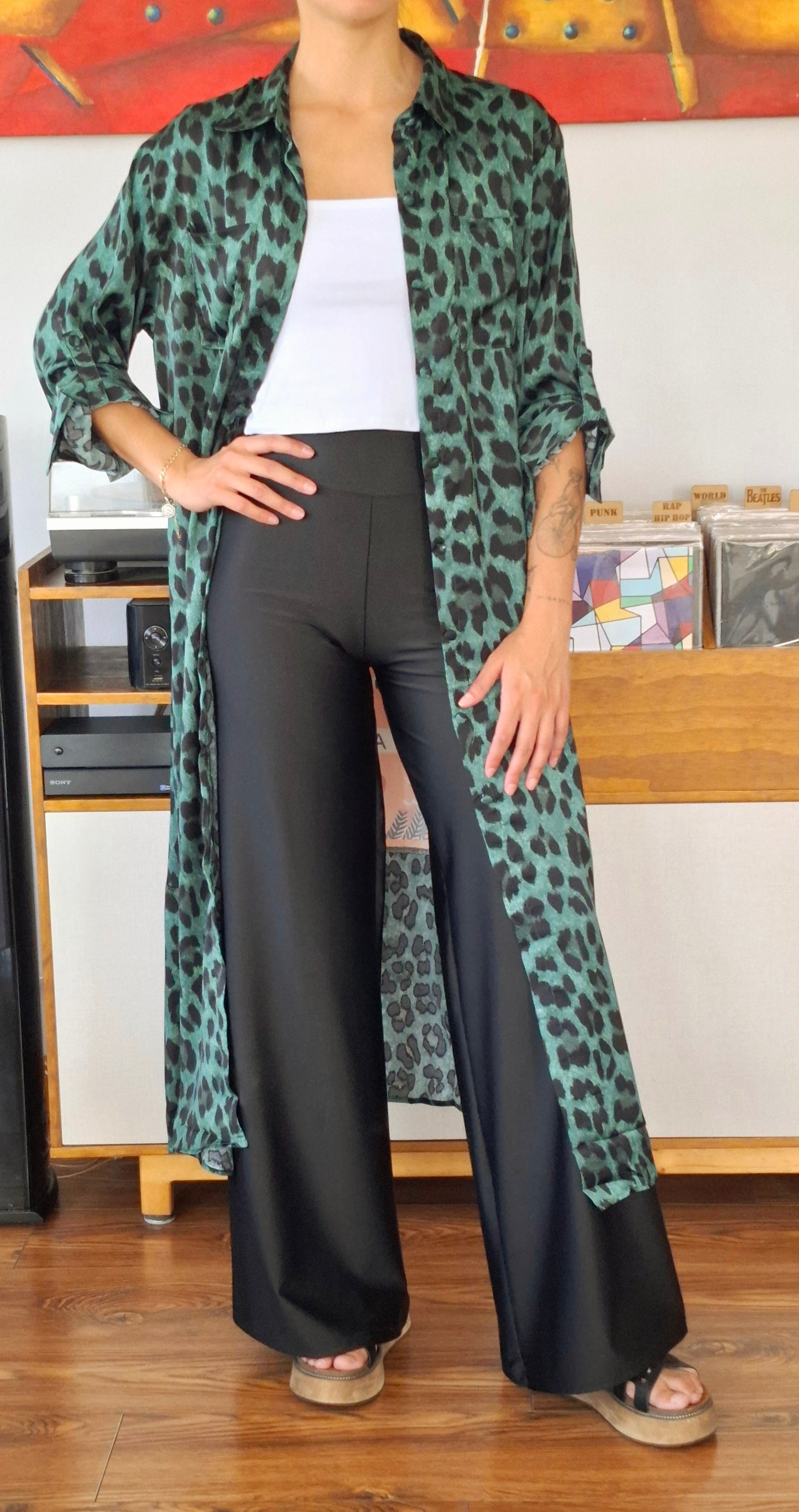 BLUSON ANIMAL PRINT VERDE