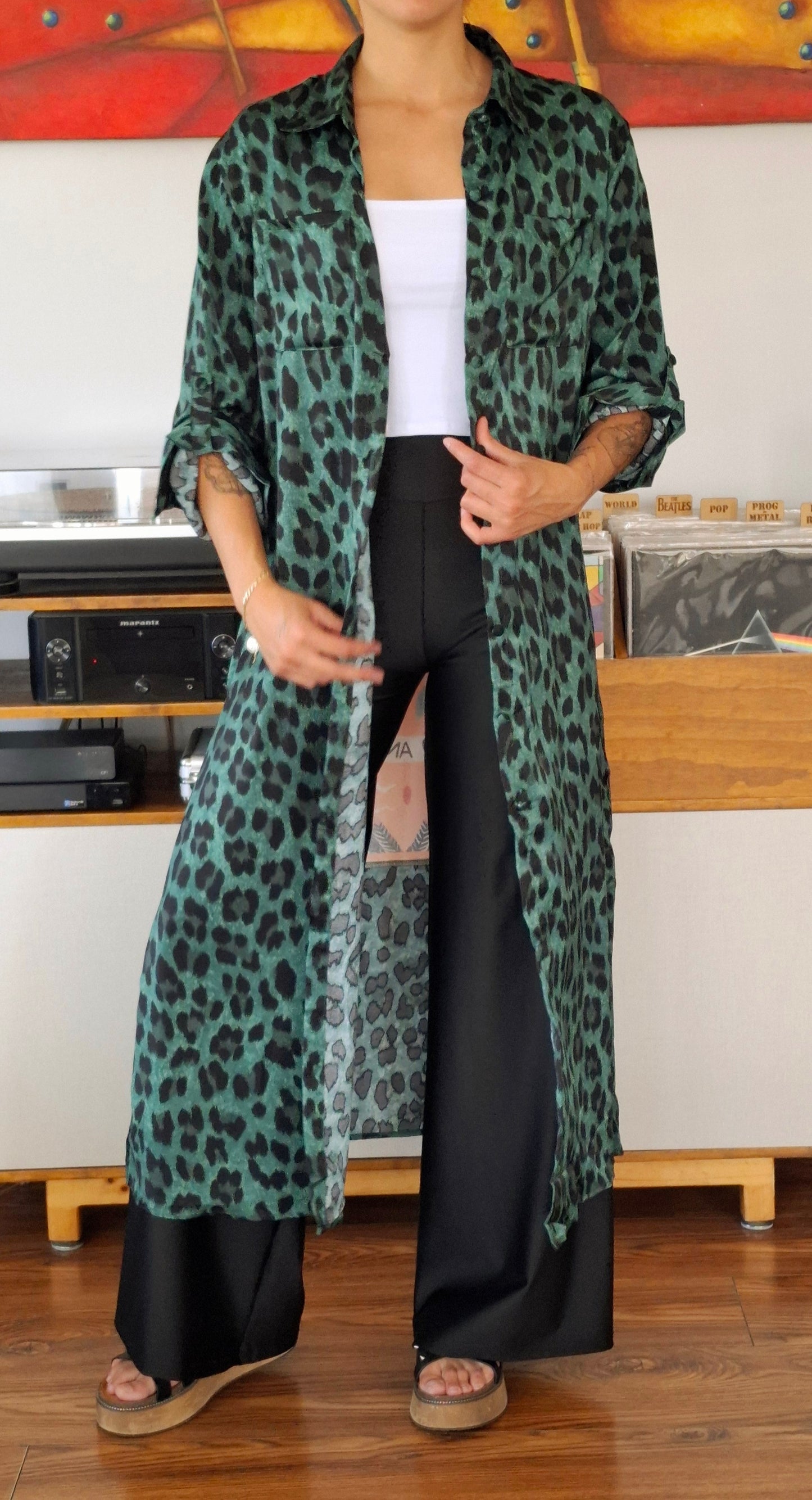 BLUSON ANIMAL PRINT VERDE