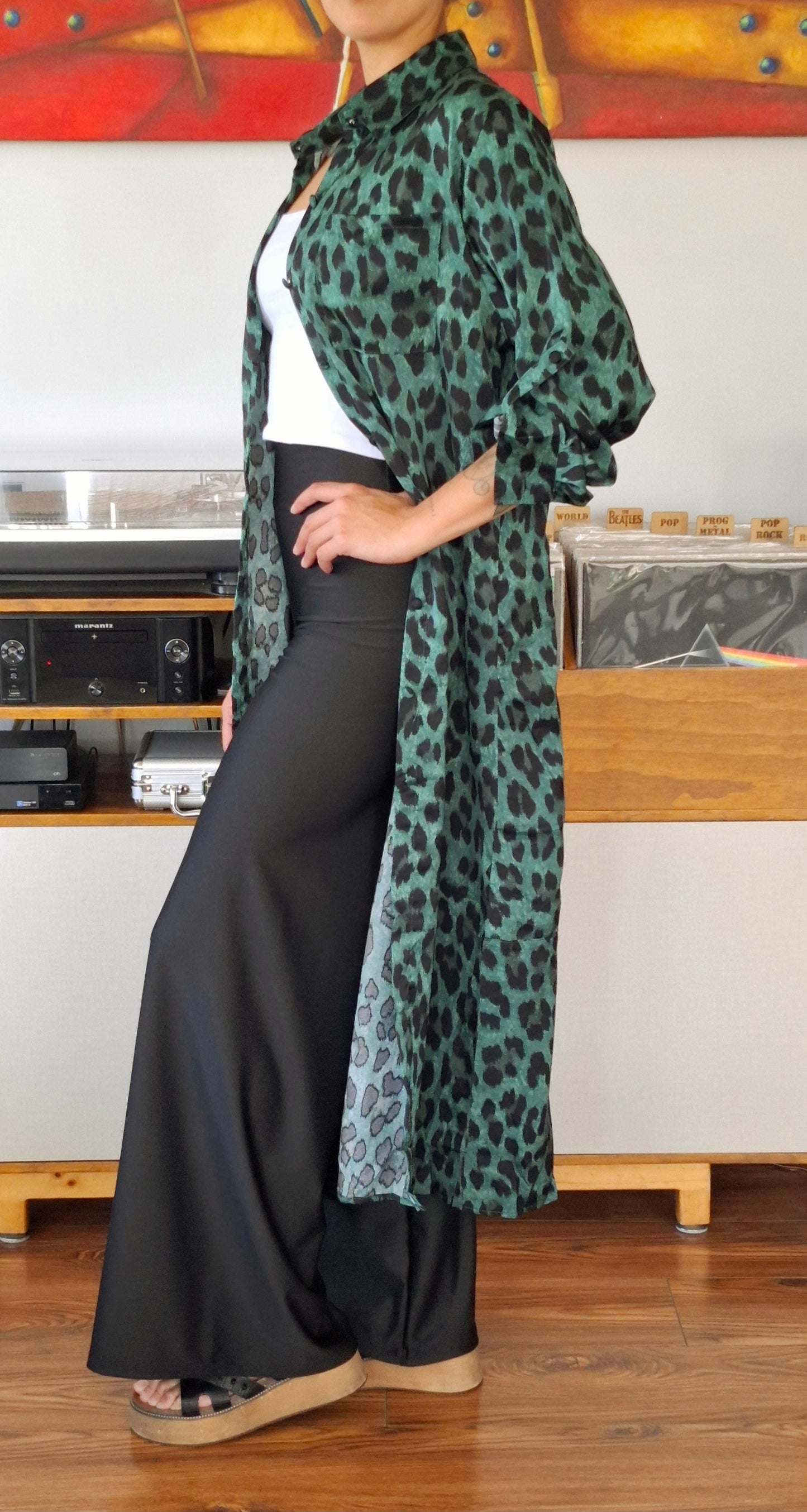 BLUSON ANIMAL PRINT VERDE