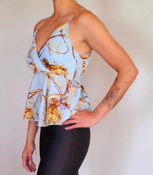 POLERA VUELOS CELESTE