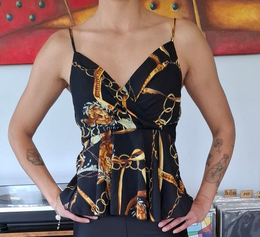 POLERA VUELITOS NEGRA