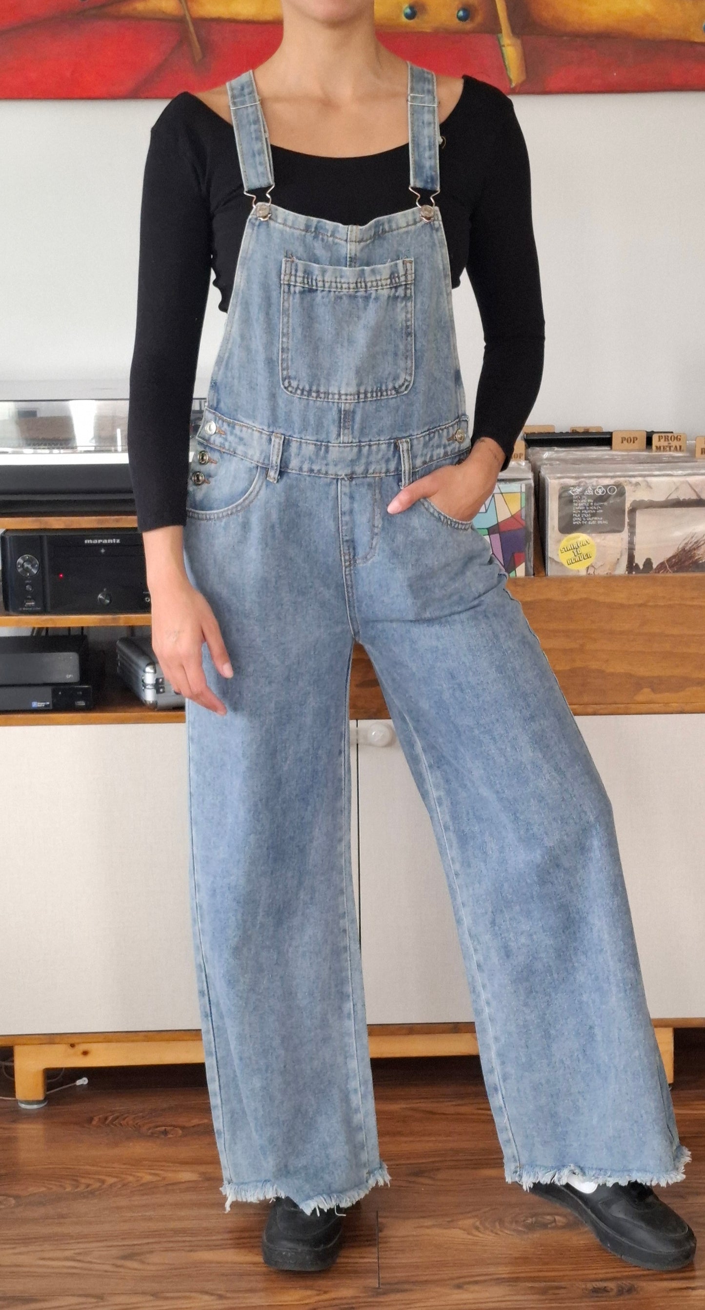 JARDINERA JEANS PIERNA ANCHA