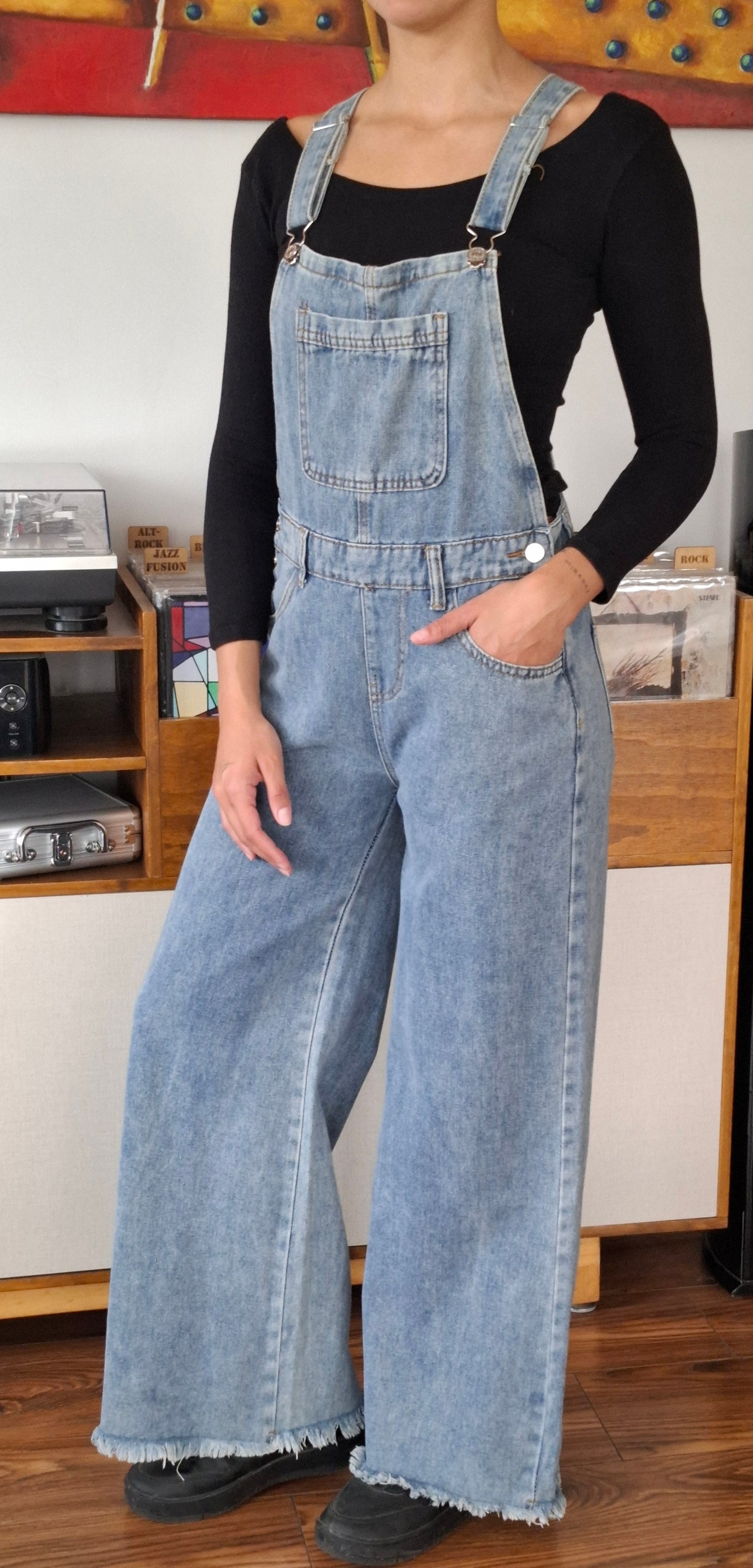 JARDINERA JEANS PIERNA ANCHA