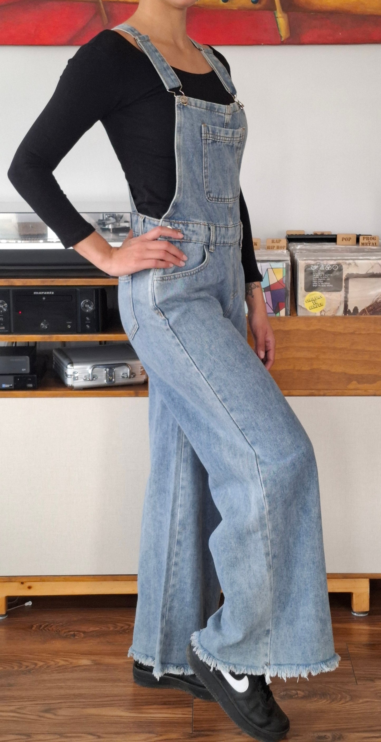 JARDINERA JEANS PIERNA ANCHA