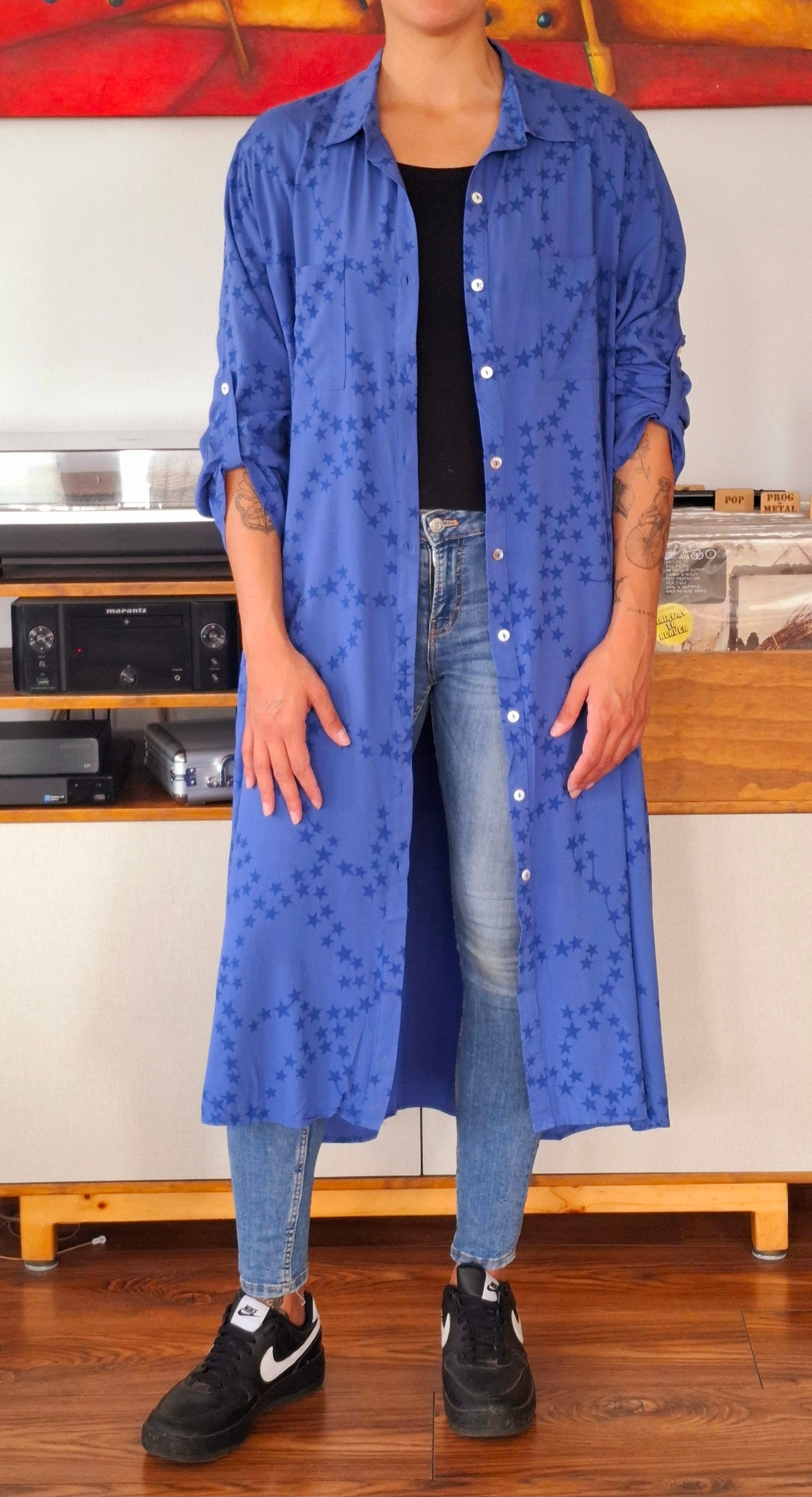 BLUSON AZUL ESTRELLAS