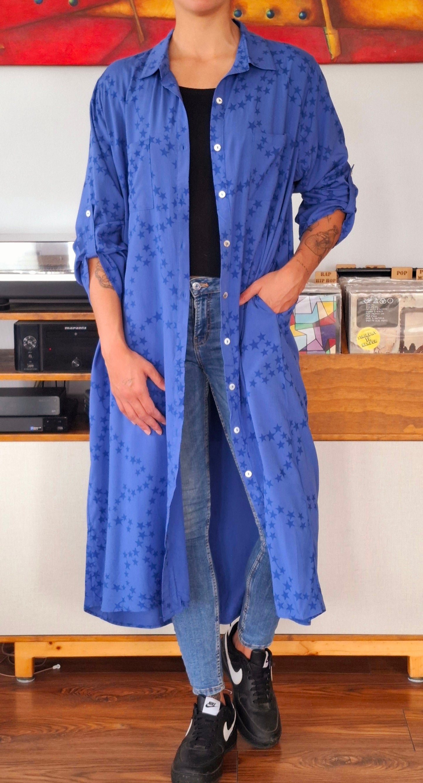 BLUSON AZUL ESTRELLAS