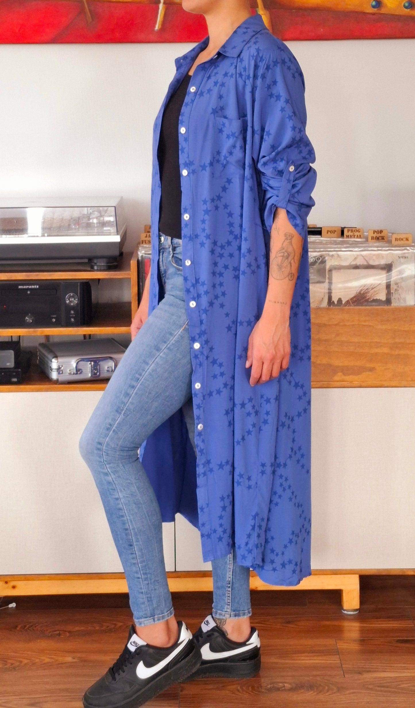 BLUSON AZUL ESTRELLAS