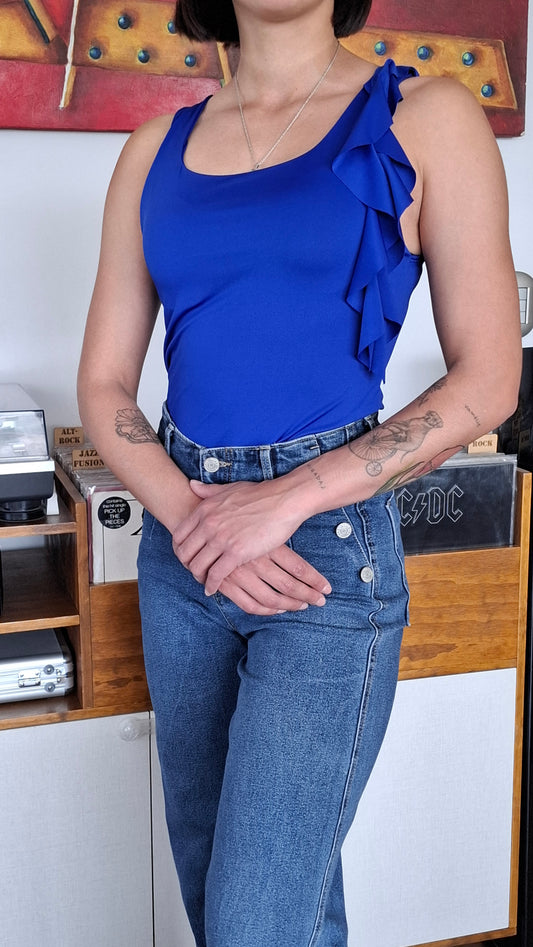 POLERA AZULINA BASIC LAZO
