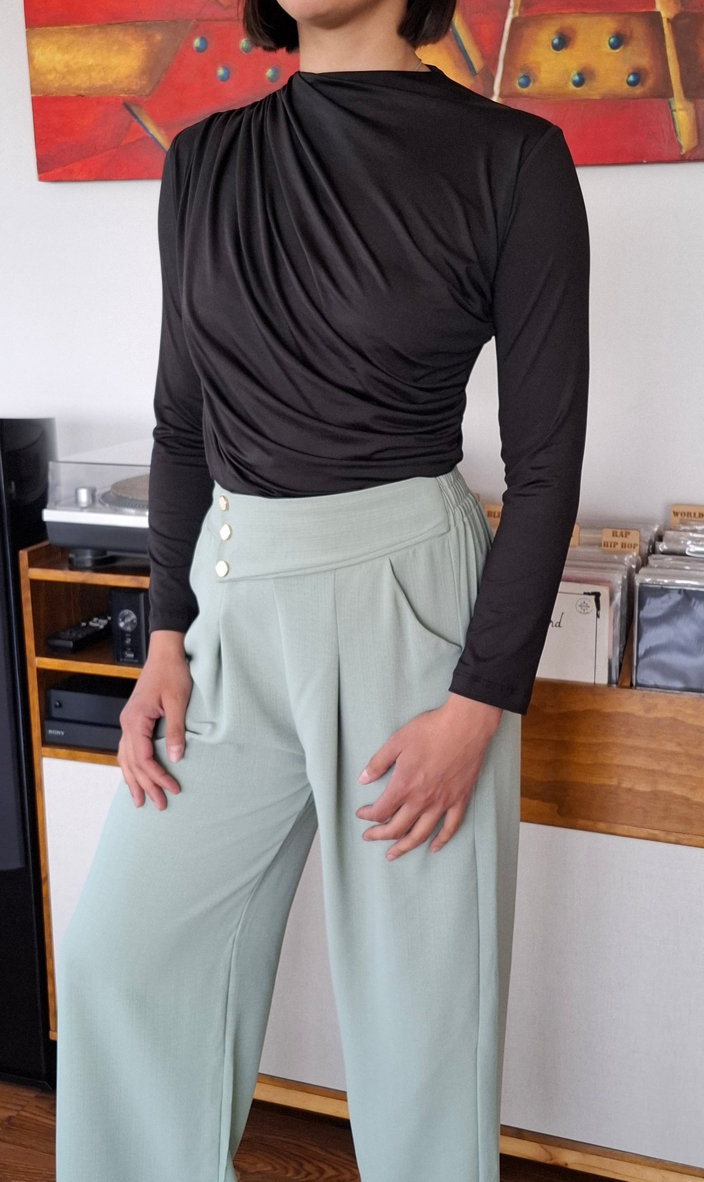 POLERA BASIC CLASIC NEGRA