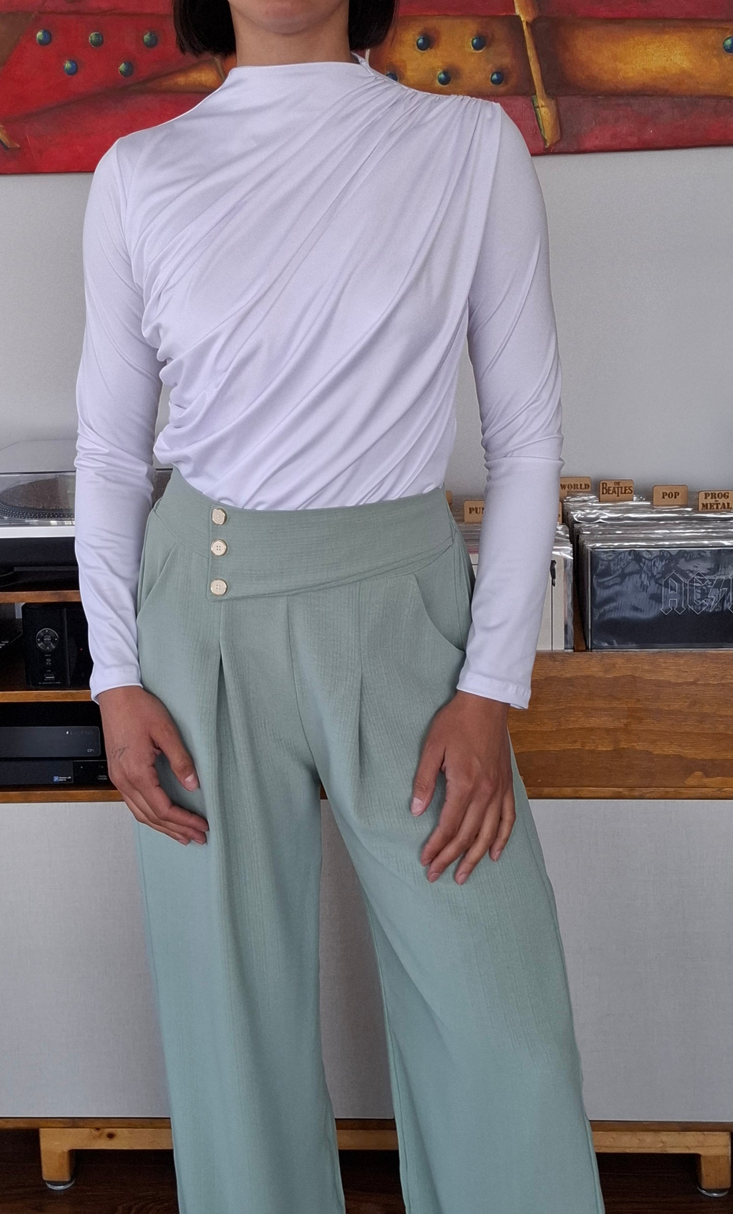 POLERA BASIC CLASIC BLANCA