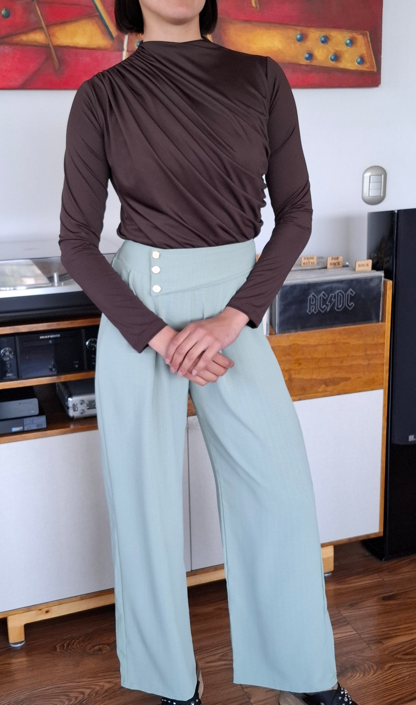 POLERA BASIC CLASIC CAFE MORO