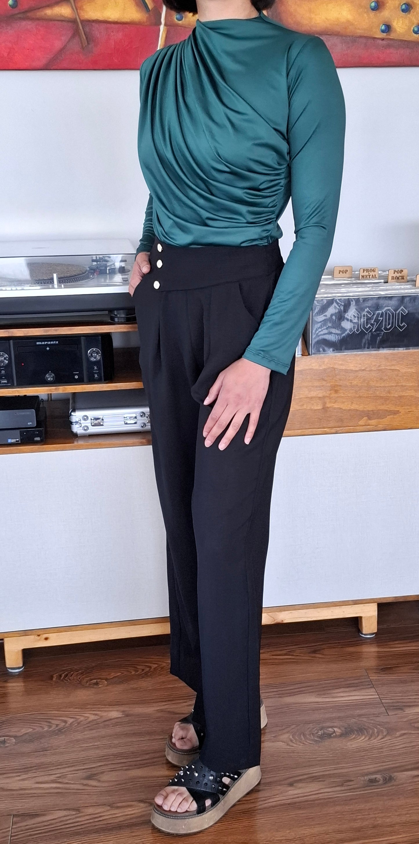 PANTALONES SASTRE NEGRO