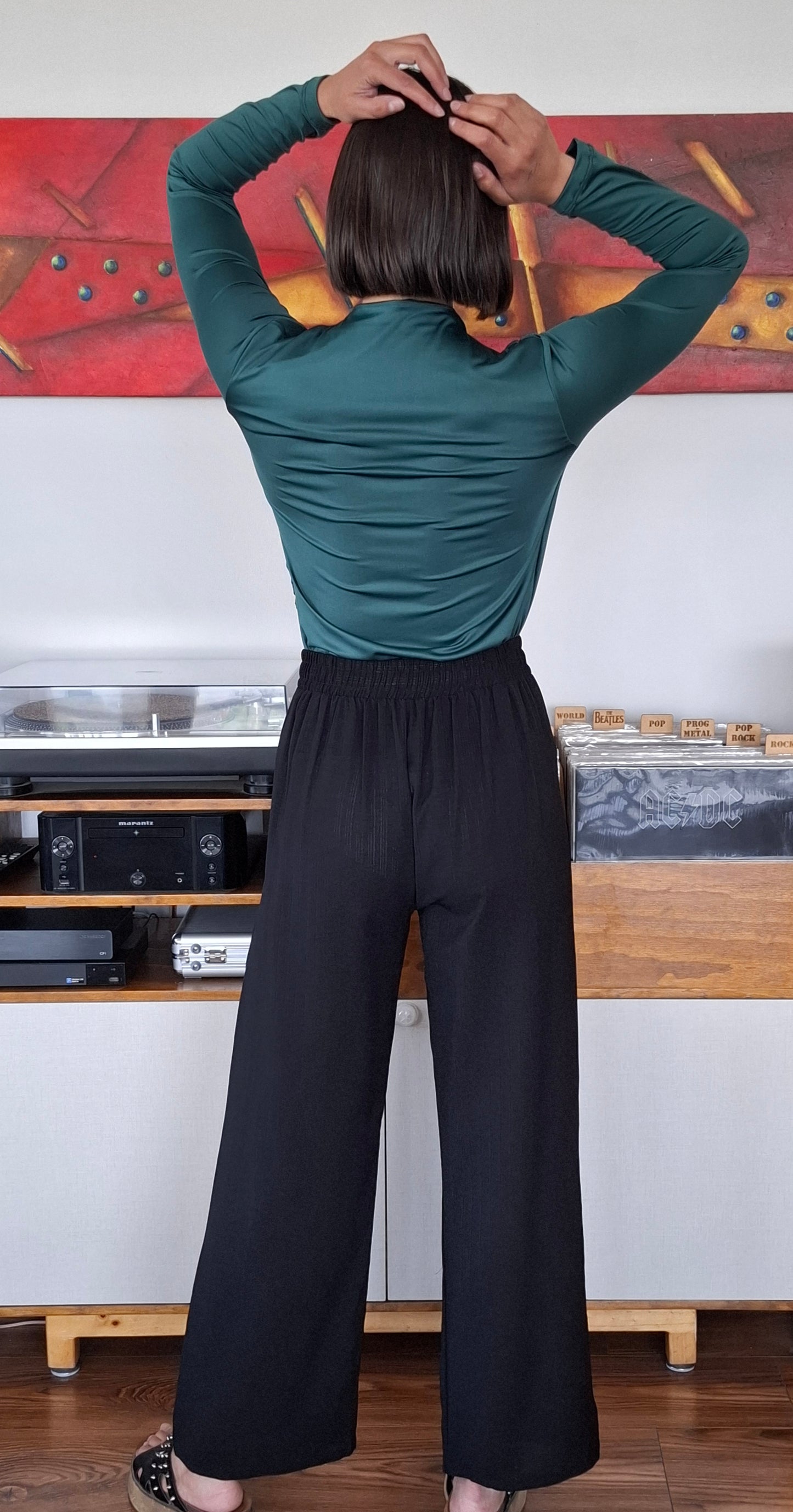 PANTALONES SASTRE NEGRO