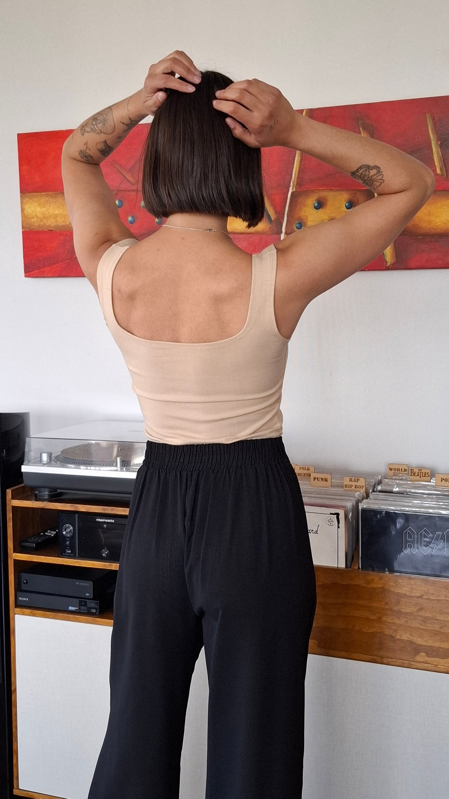 PANTALONES SASTRE NEGRO