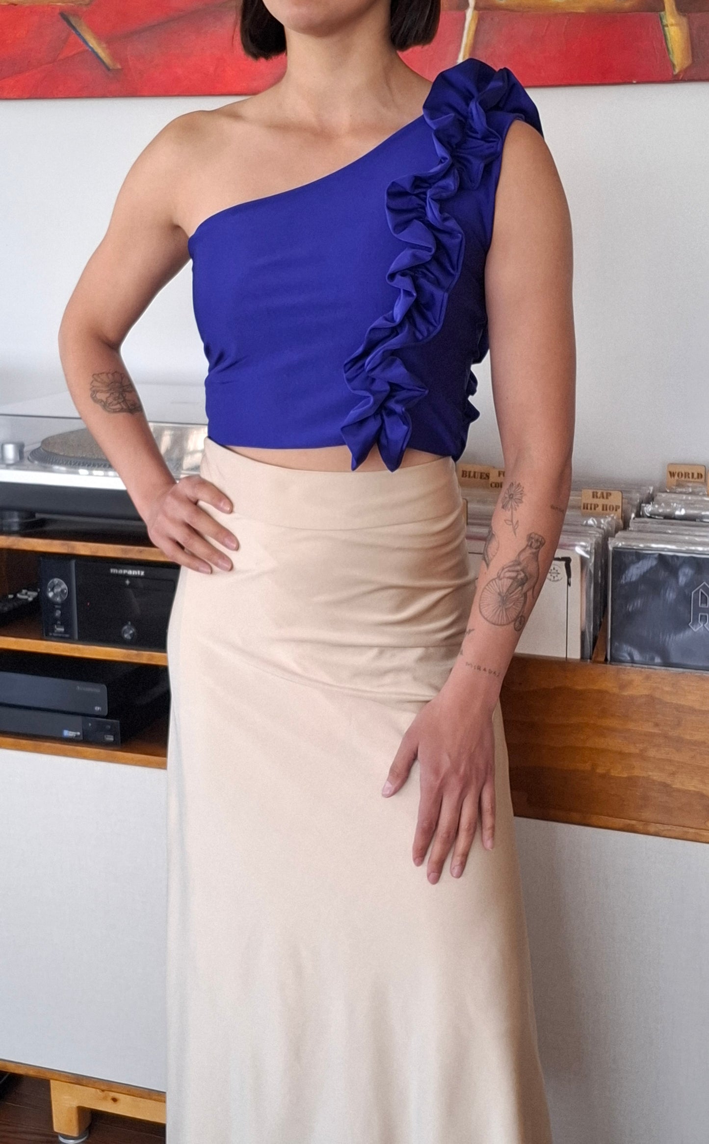 FALDA TILI BEIGE