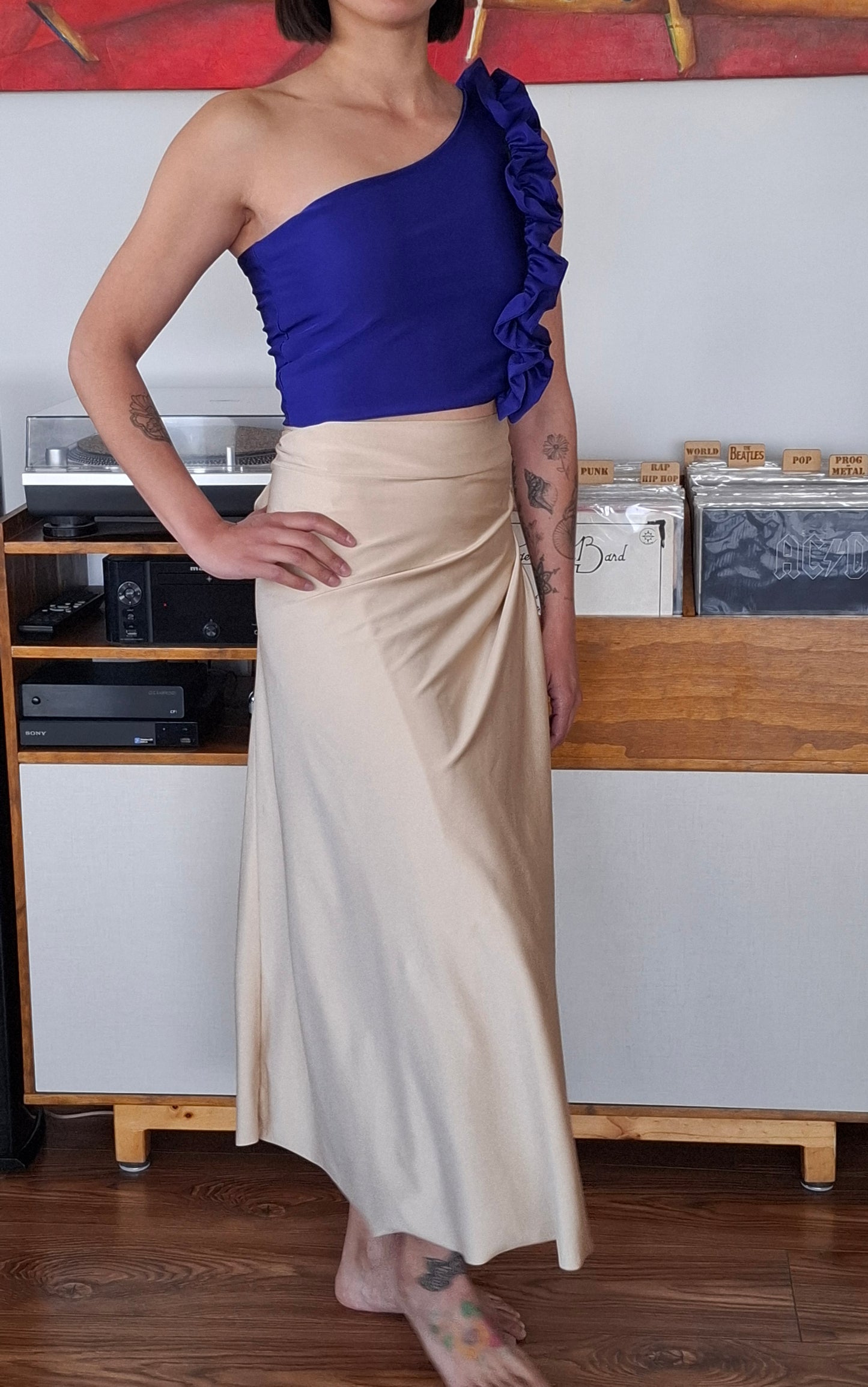 FALDA TILI BEIGE