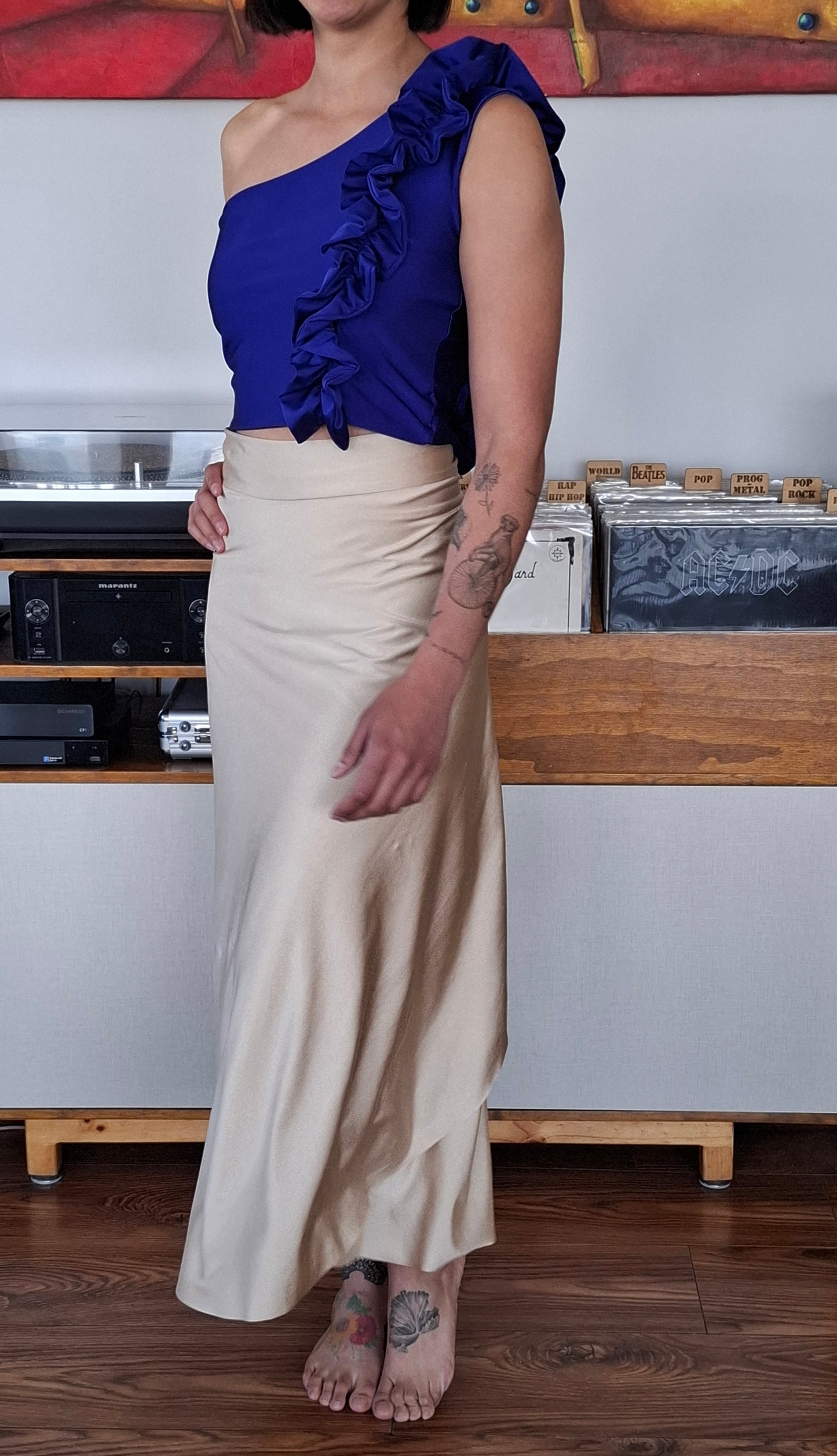 FALDA TILI BEIGE