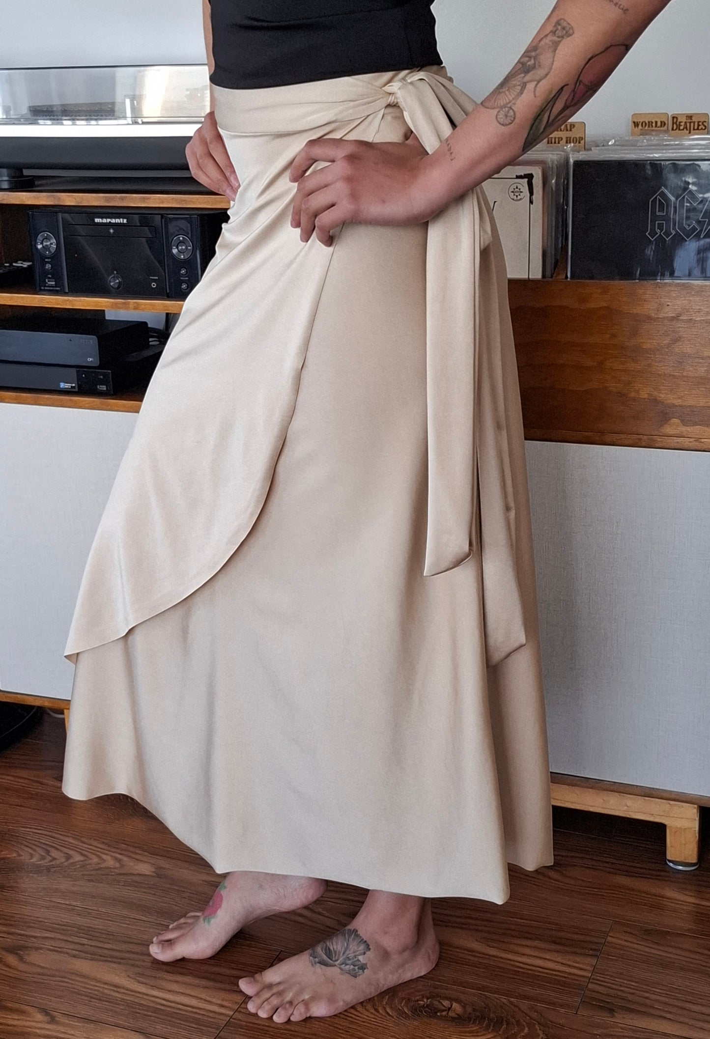 FALDA TILI BEIGE