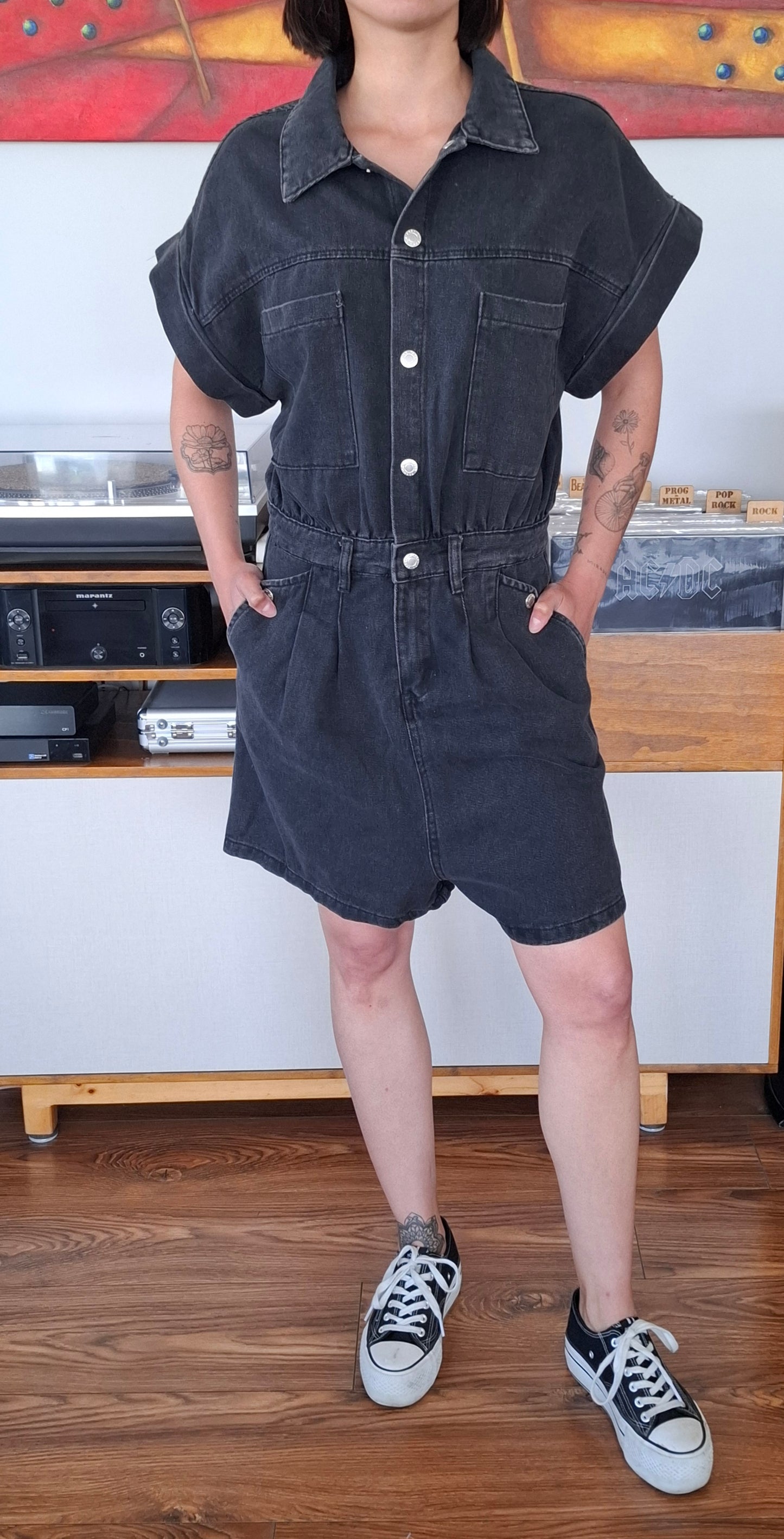 JUMPSUIT JEANS NEGRO