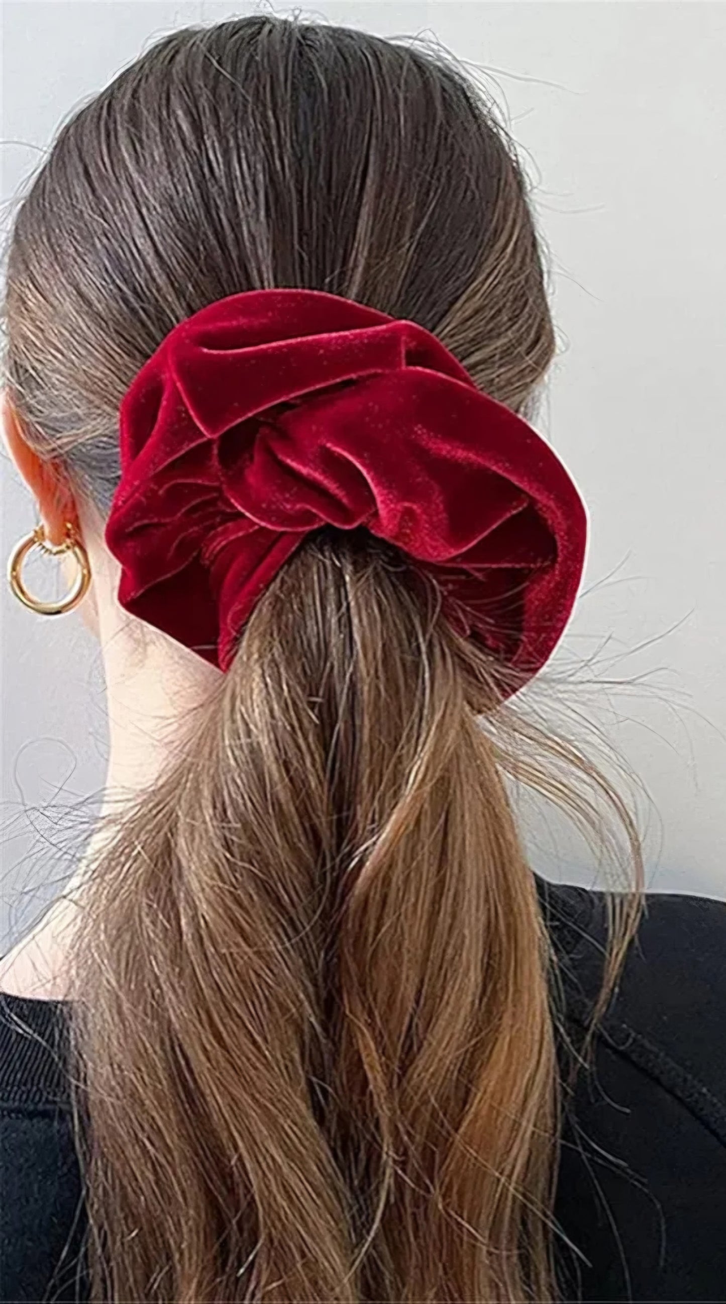 TOTO SCRUNCHIES TERCIOPELO ROJO