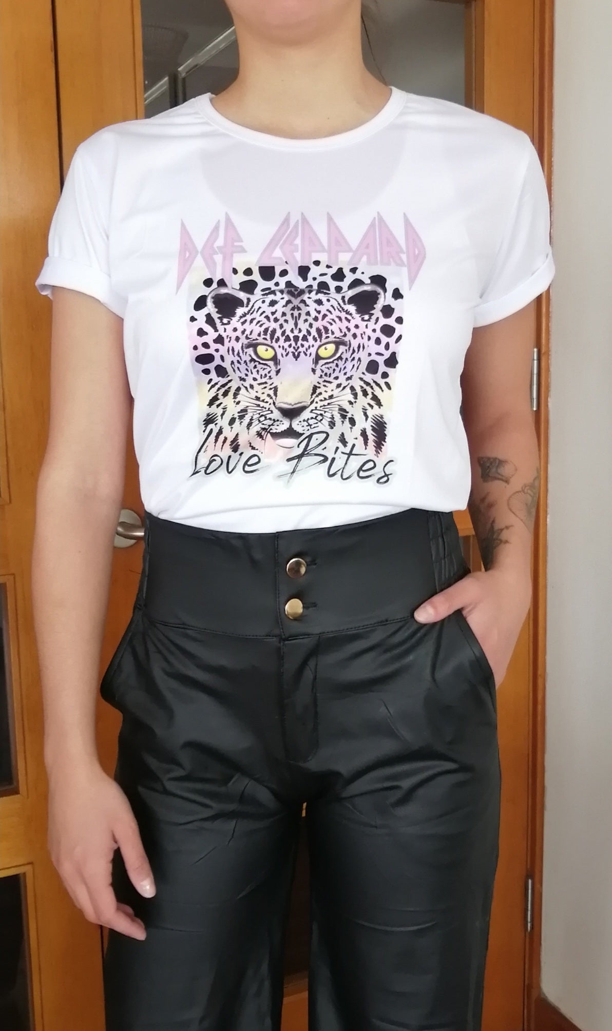 PANTALON ECOCUERO OPACO NEGRO