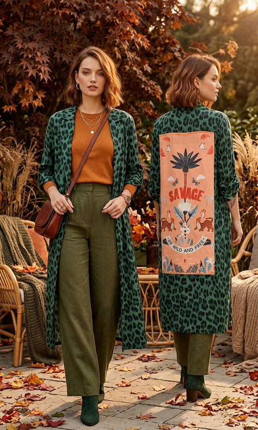 BLUSON ANIMAL PRINT VERDE