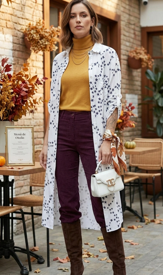 BLUSON BLANCO CON ESTRELLAS