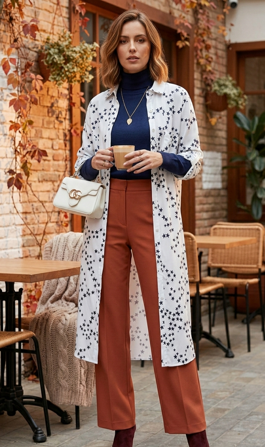 BLUSON BLANCO CON ESTRELLAS