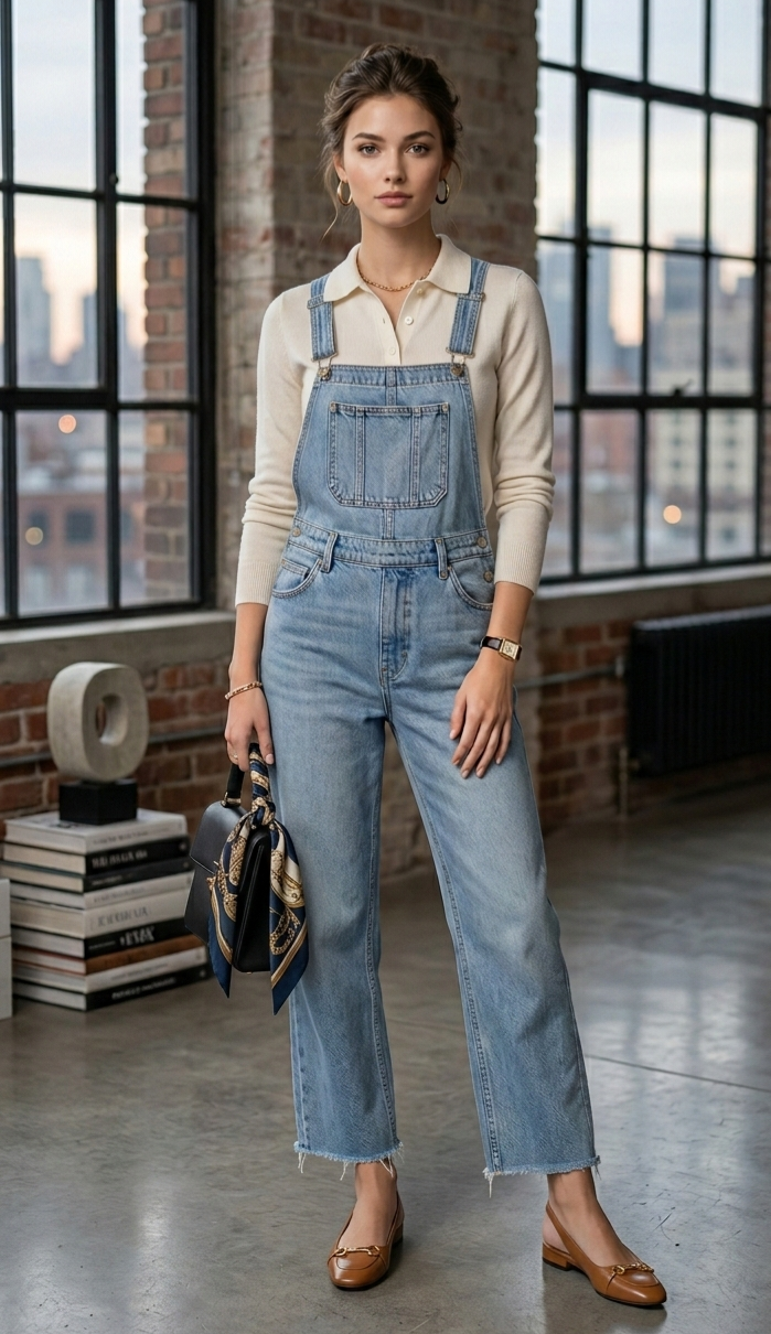 JARDINERA JEANS PIERNA ANCHA