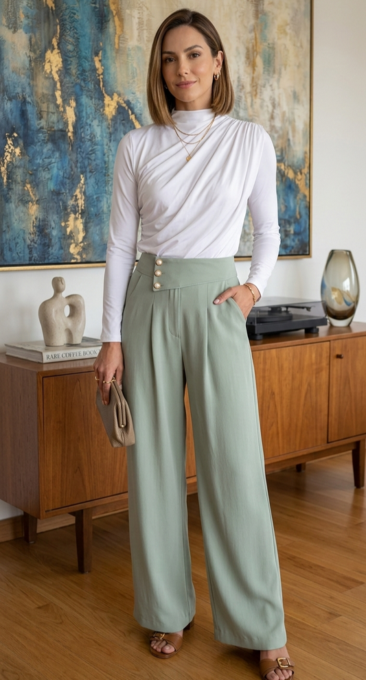 POLERA BASIC CLASIC BLANCA