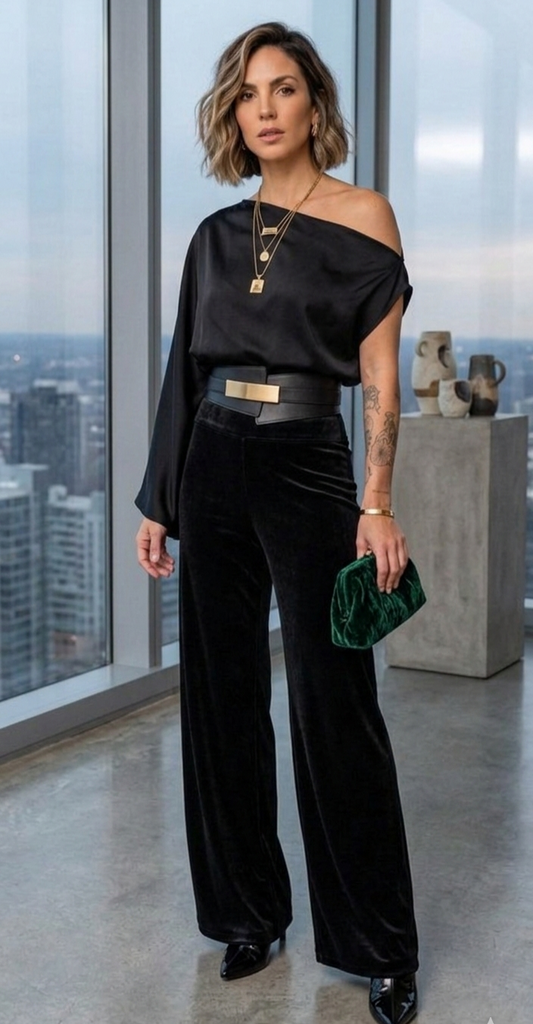 PALAZZO TERCIOPELO NEGRO