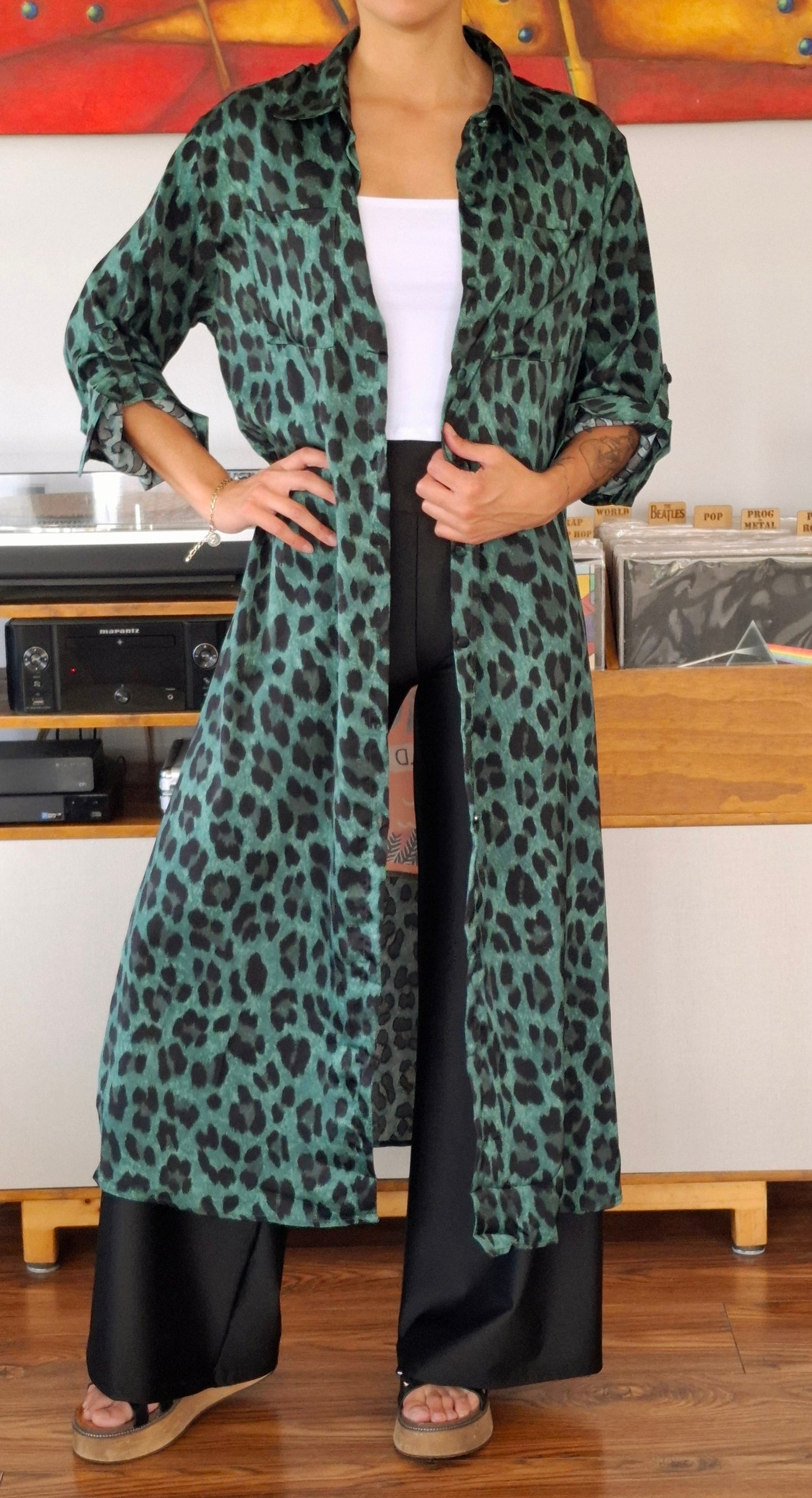 BLUSON ANIMAL PRINT VERDE