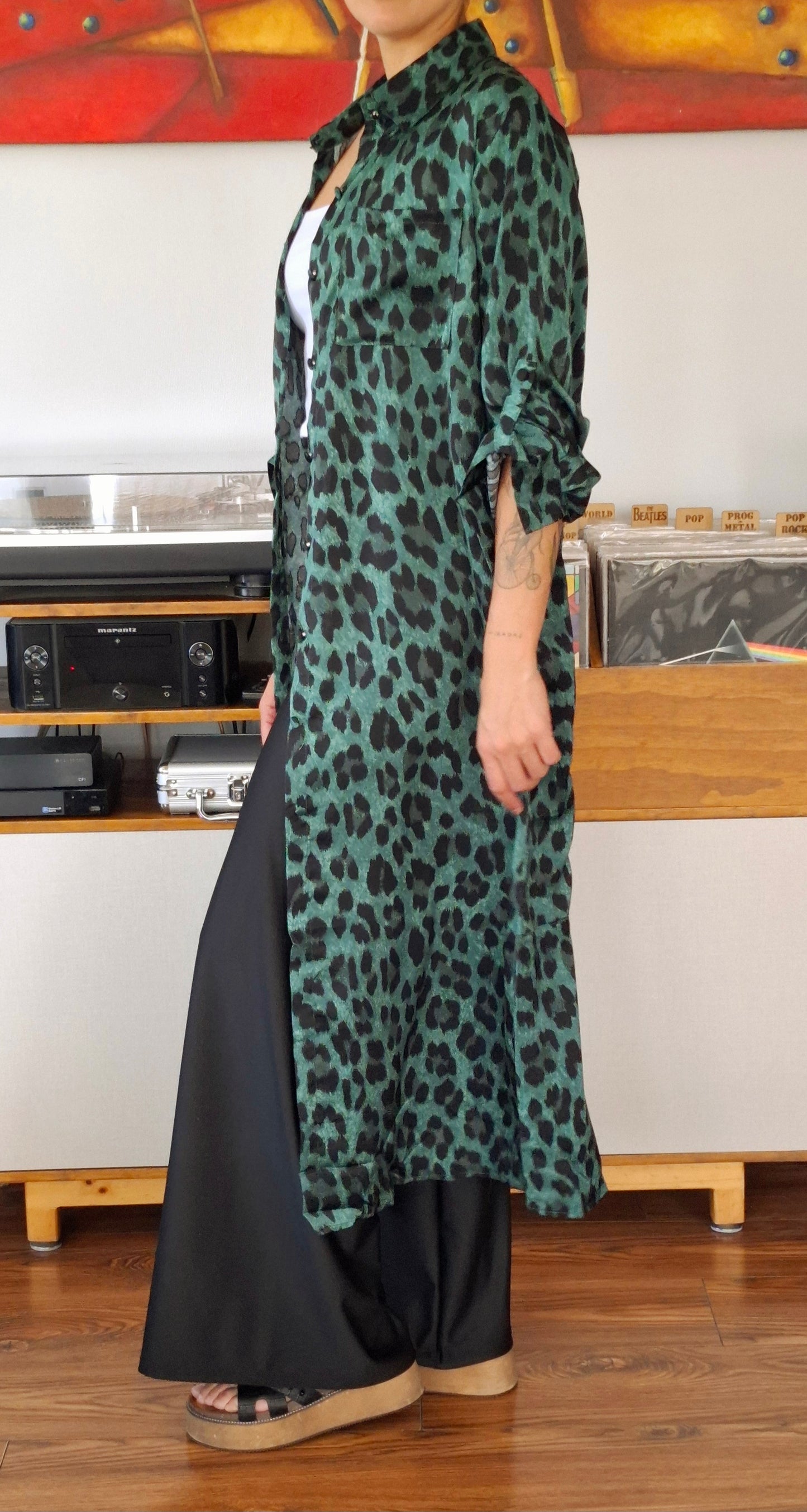 BLUSON ANIMAL PRINT VERDE