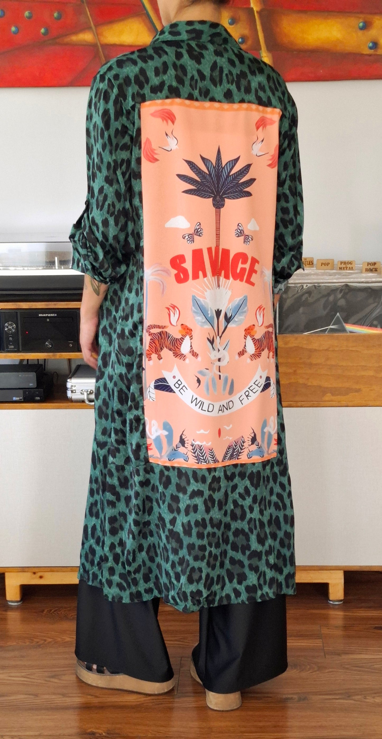 BLUSON ANIMAL PRINT VERDE