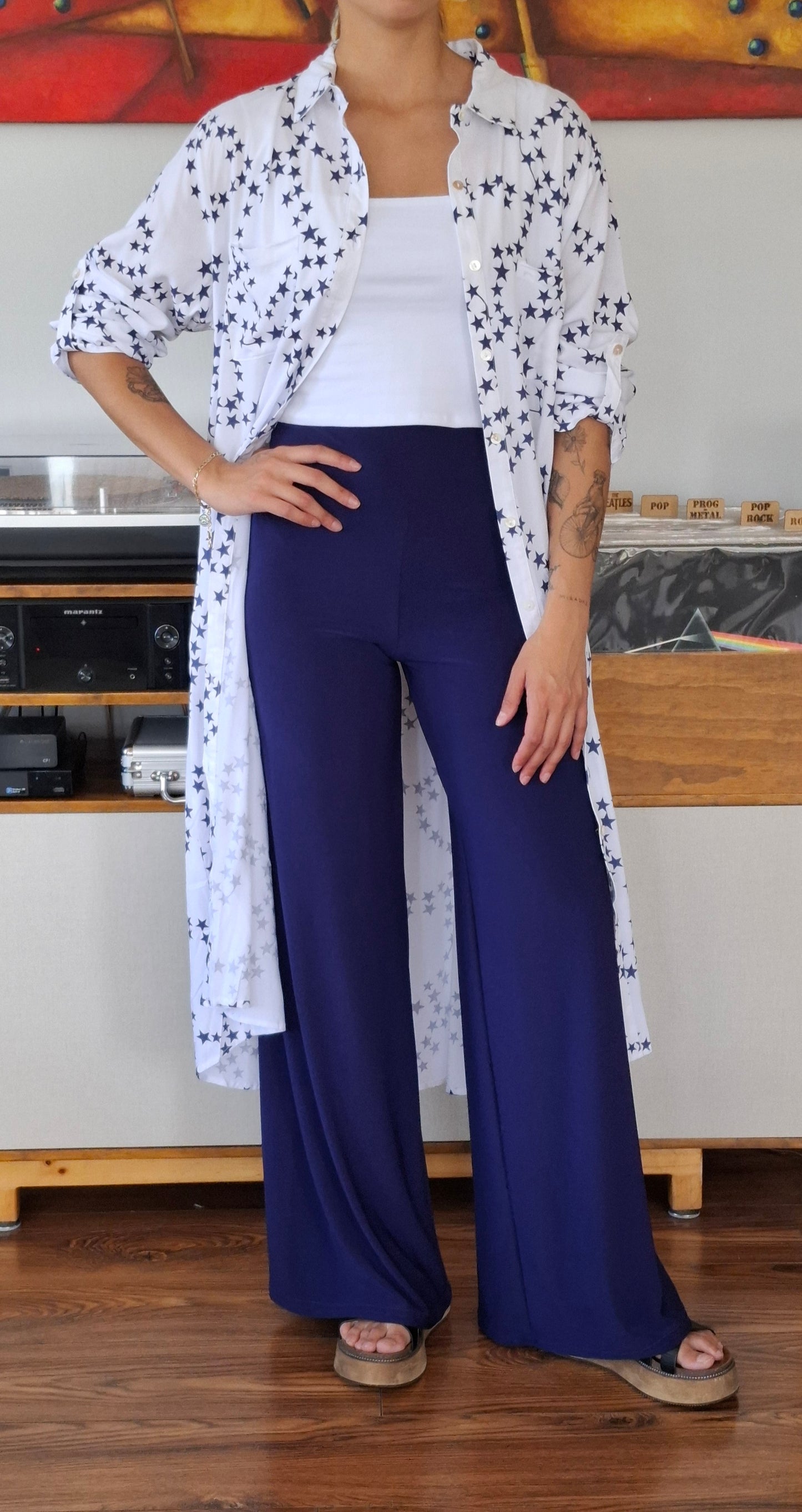 BLUSON BLANCO CON ESTRELLAS