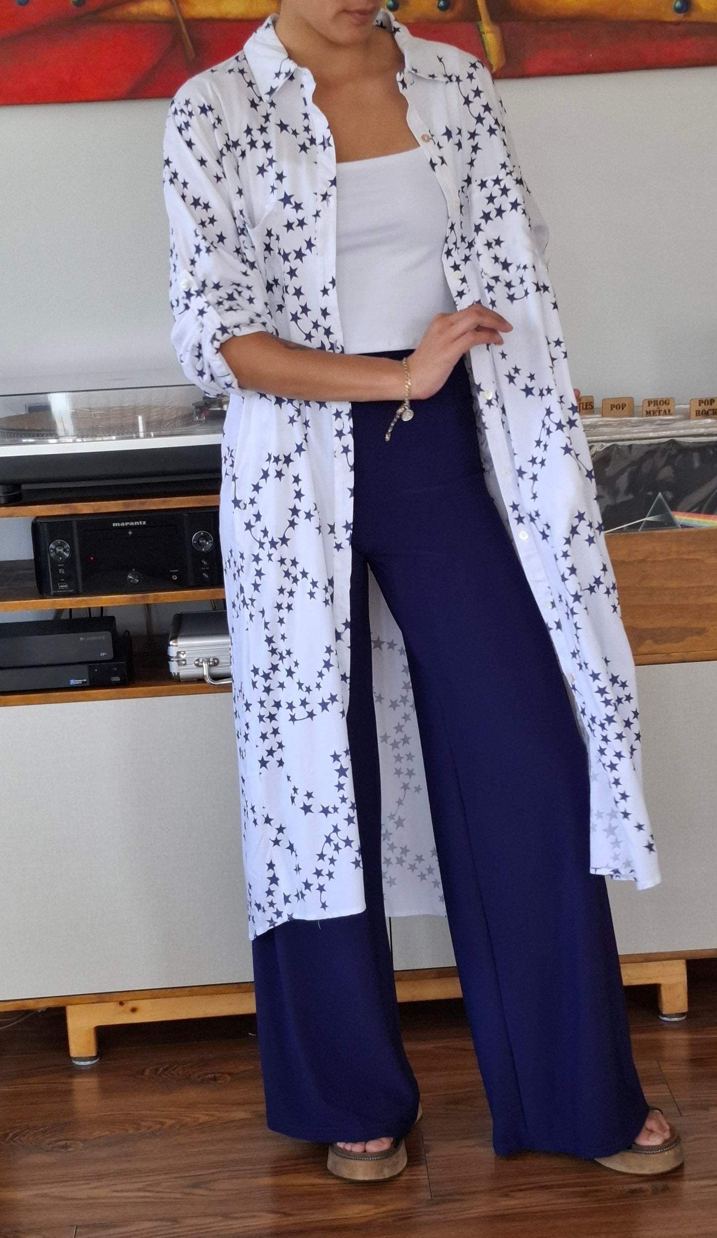 BLUSON BLANCO CON ESTRELLAS