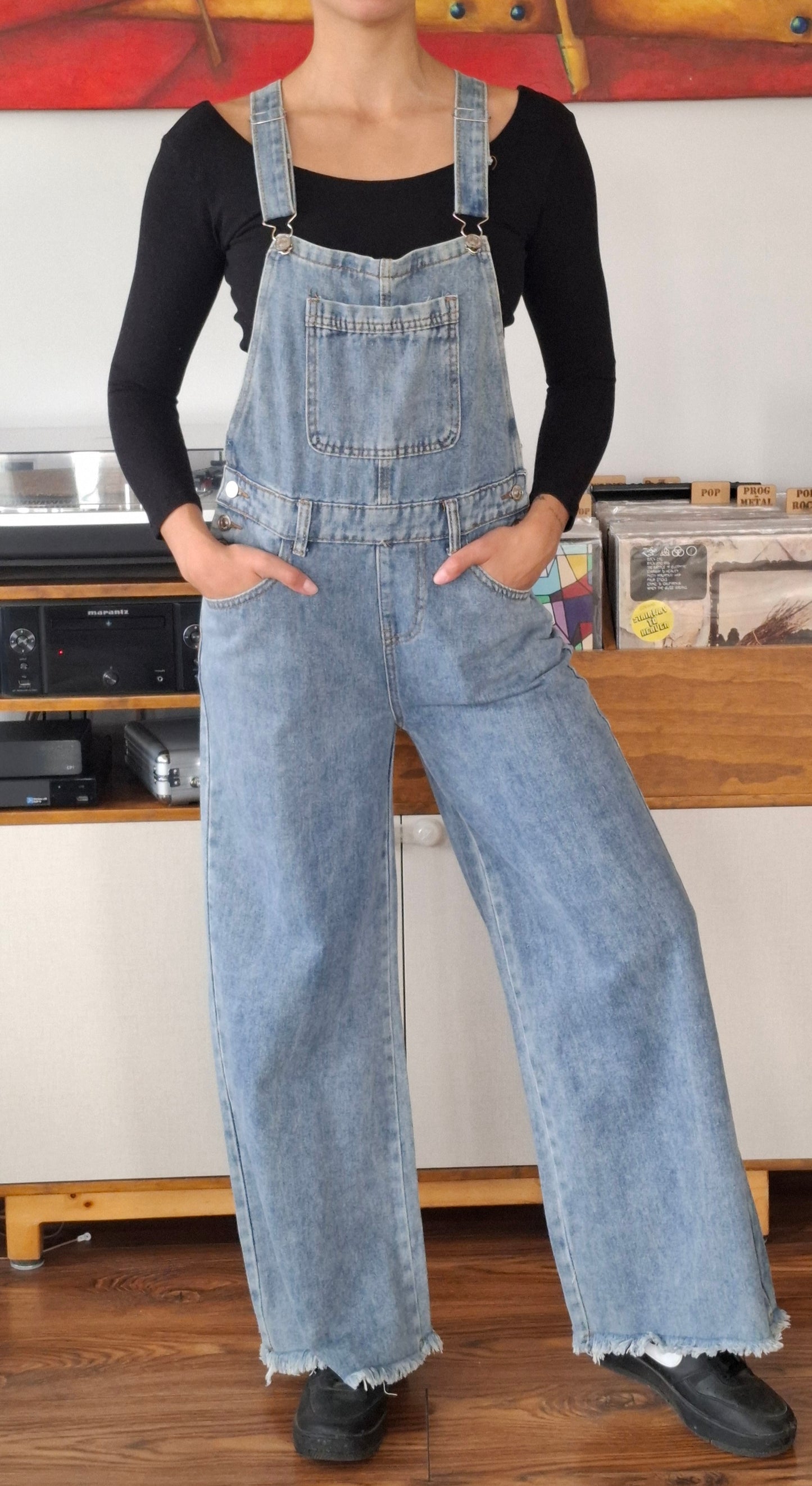 JARDINERA JEANS PIERNA ANCHA