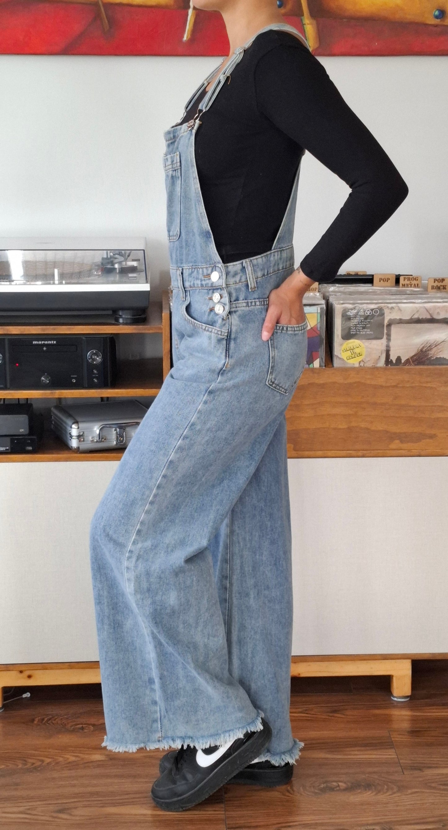 JARDINERA JEANS PIERNA ANCHA