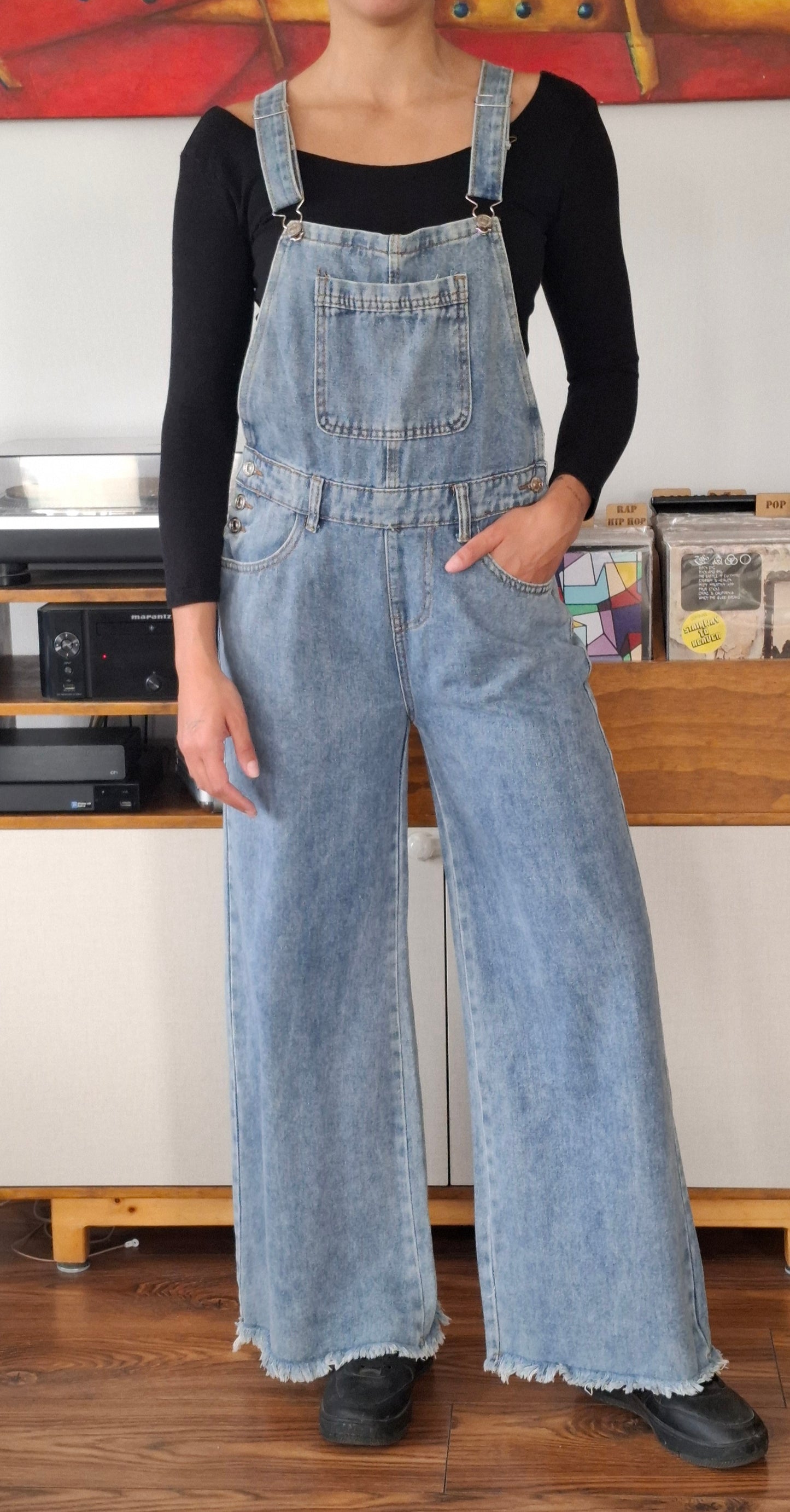 JARDINERA JEANS PIERNA ANCHA