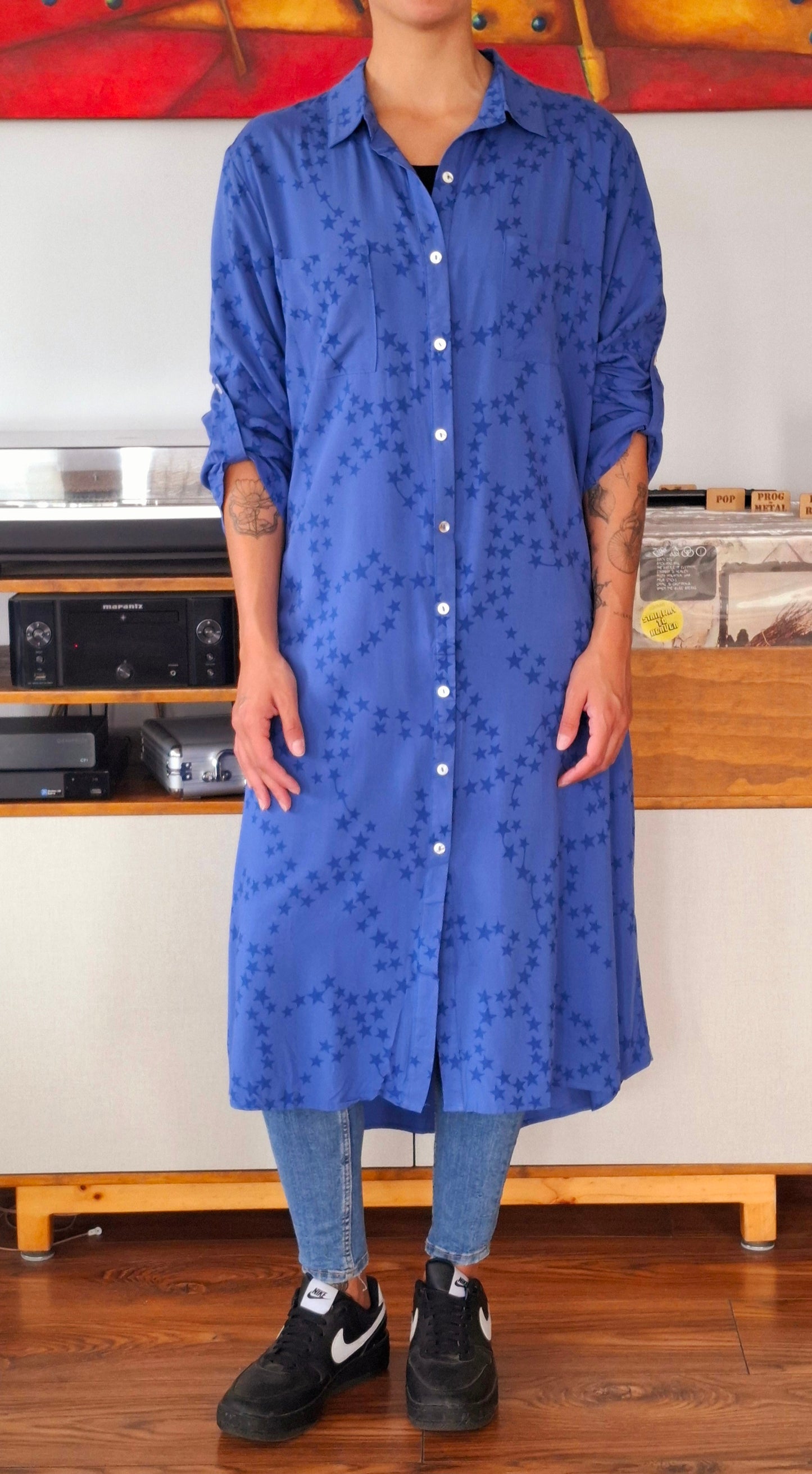 BLUSON AZUL ESTRELLAS