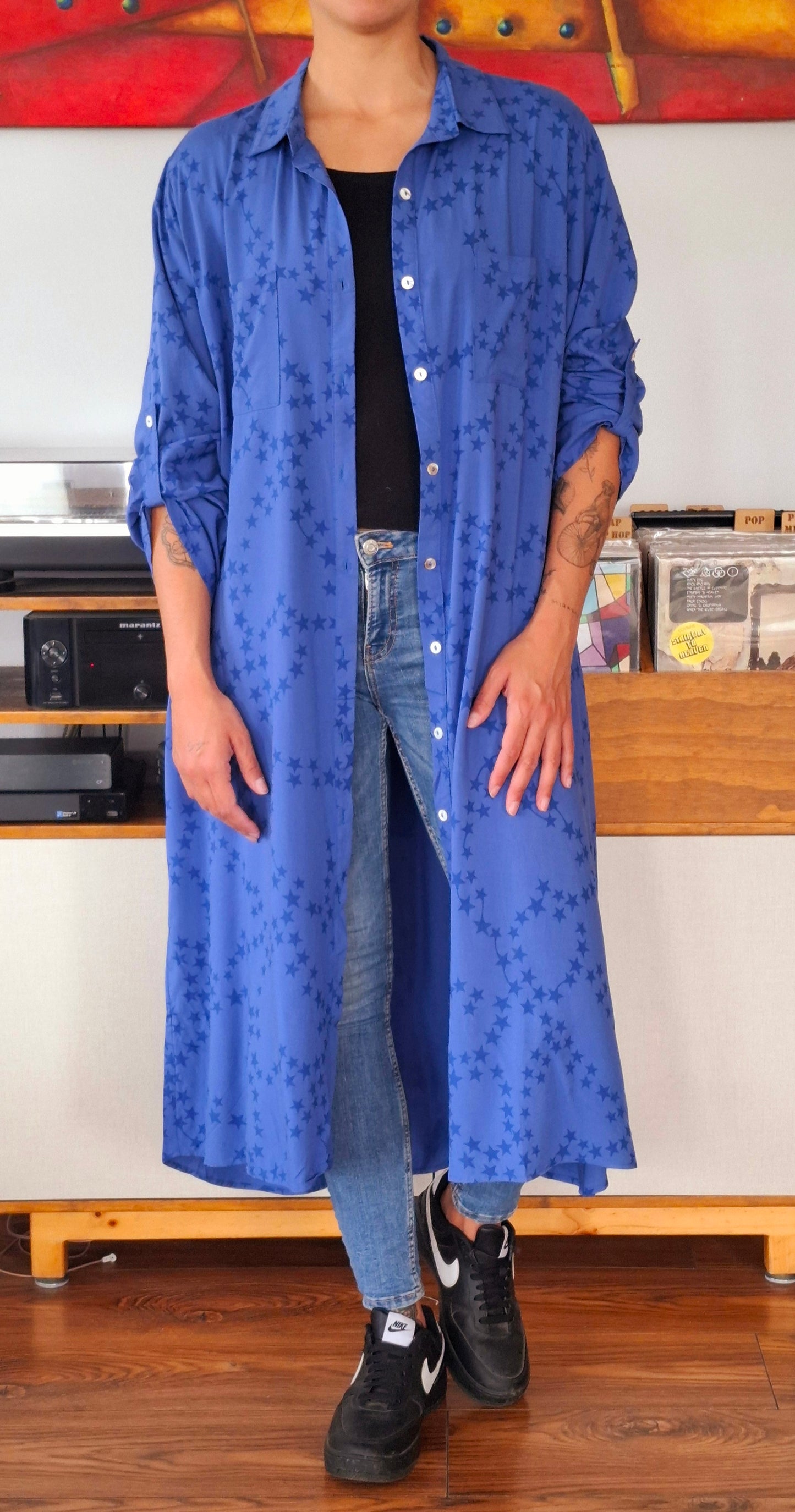 BLUSON AZUL ESTRELLAS