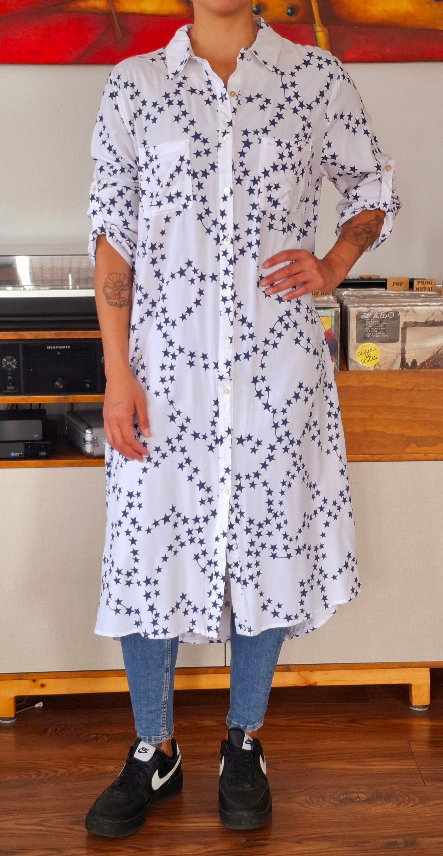 BLUSON BLANCO CON ESTRELLAS