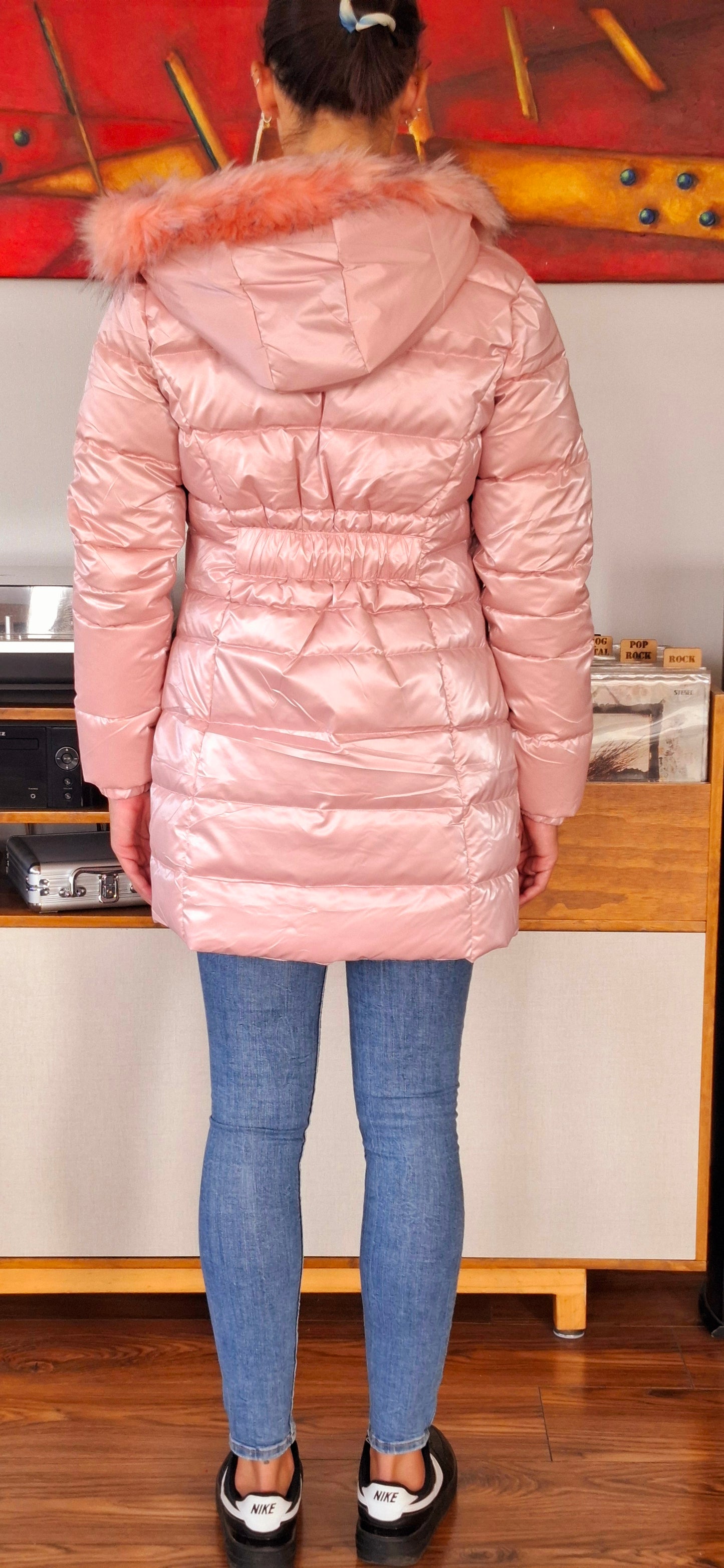 PARKA METALIZADA ROSA