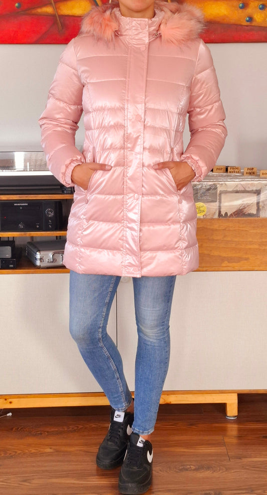PARKA METALIZADA ROSA