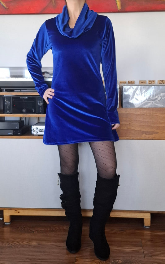 VESTIDO TERCIOPELO CUELLO TORTUGA