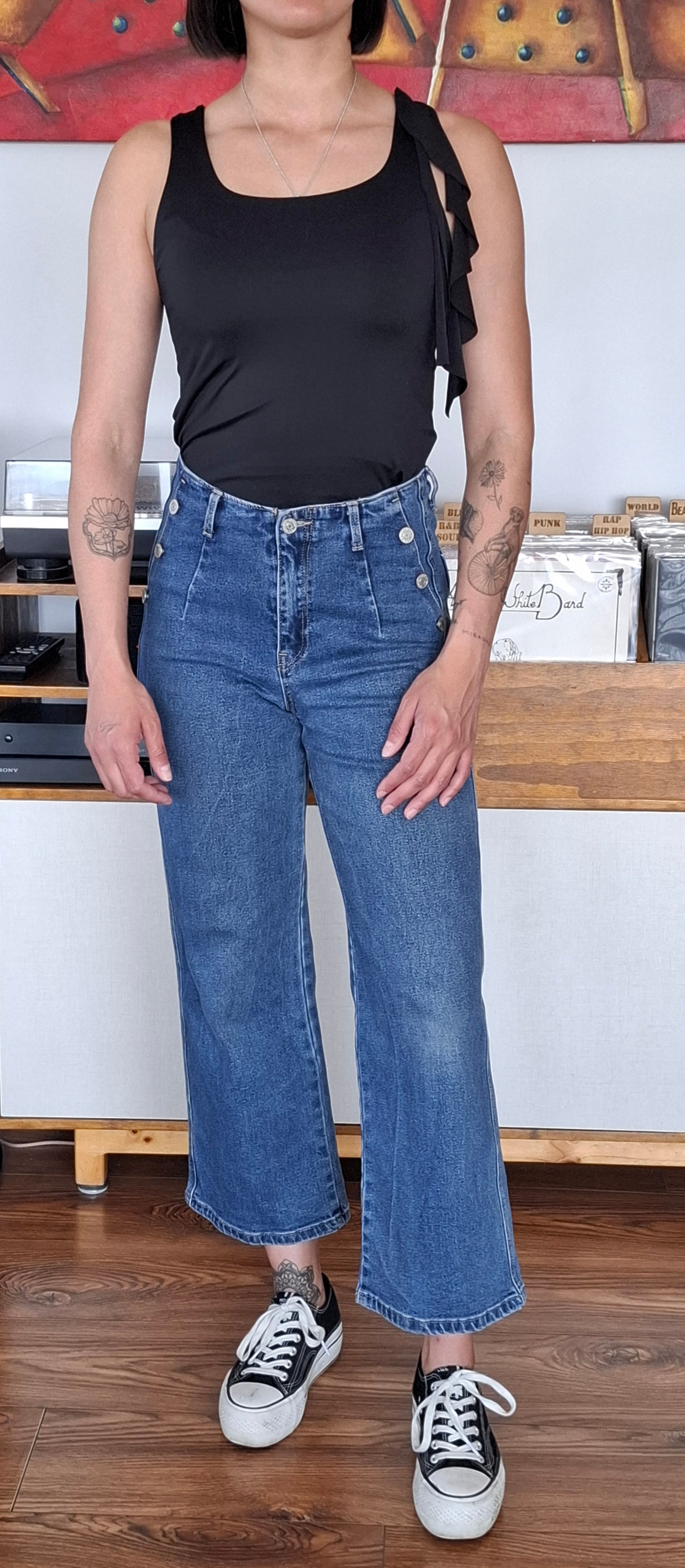 POLERA NEGRA BASIC LAZO