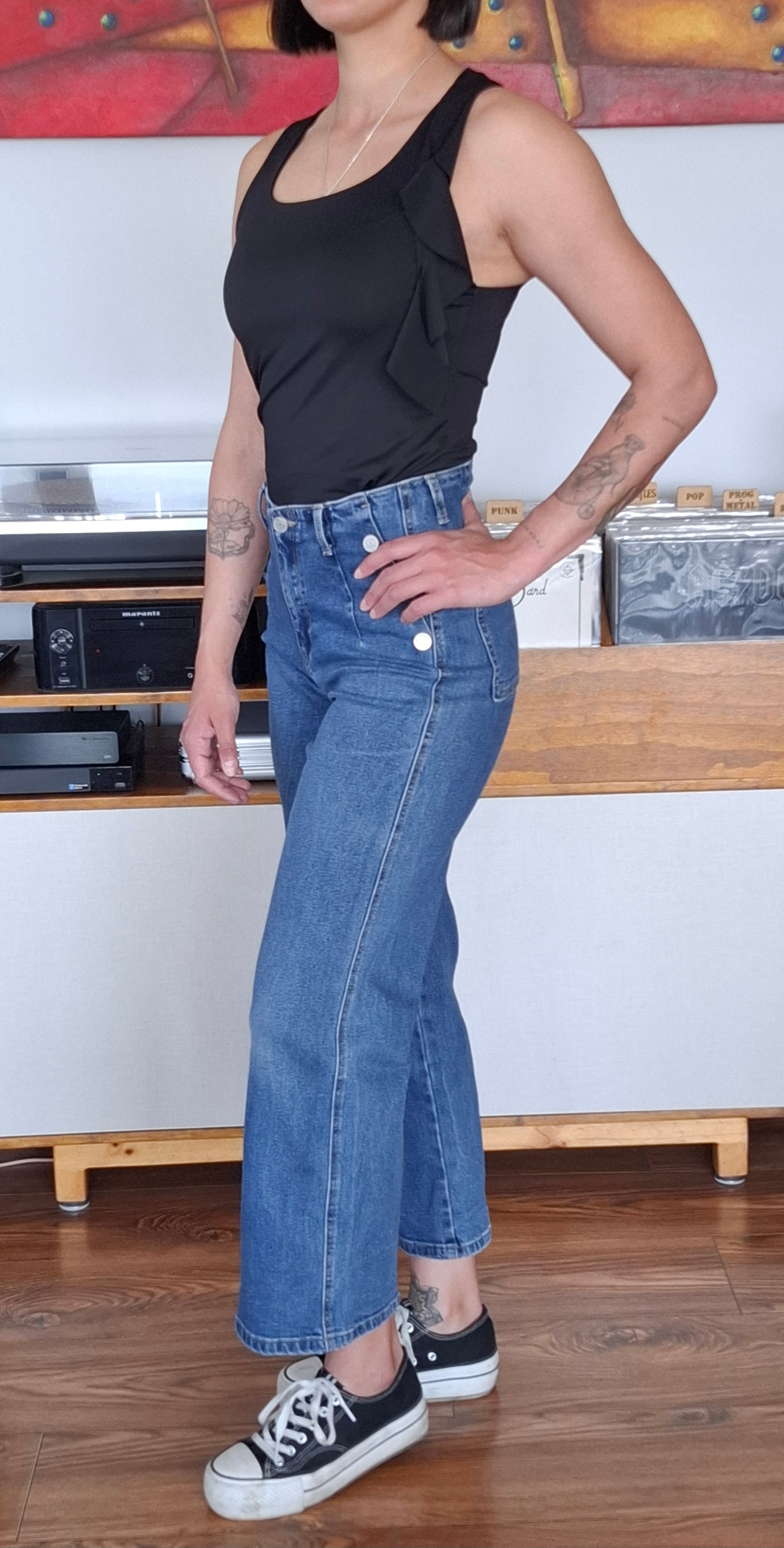 POLERA NEGRA BASIC LAZO