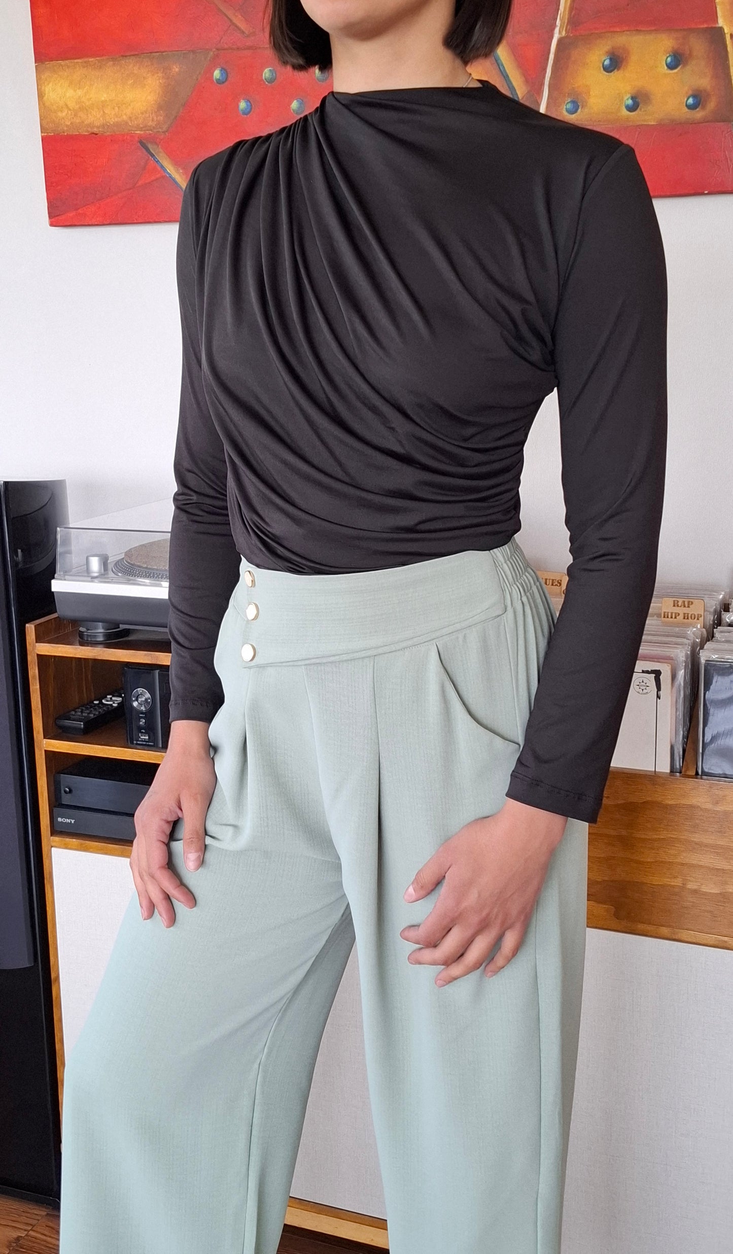 POLERA BASIC CLASIC NEGRA